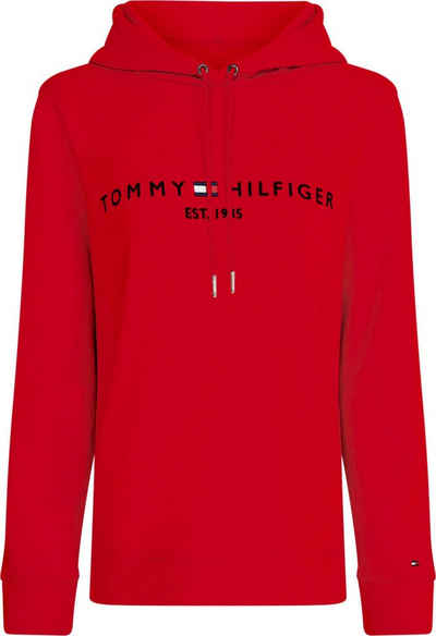 Tommy Hilfiger Kapuzensweatshirt »REGULAR HILFIGER HOODIE« mit gesticktem Tommy Hilfiger Linear-Logo & Flag