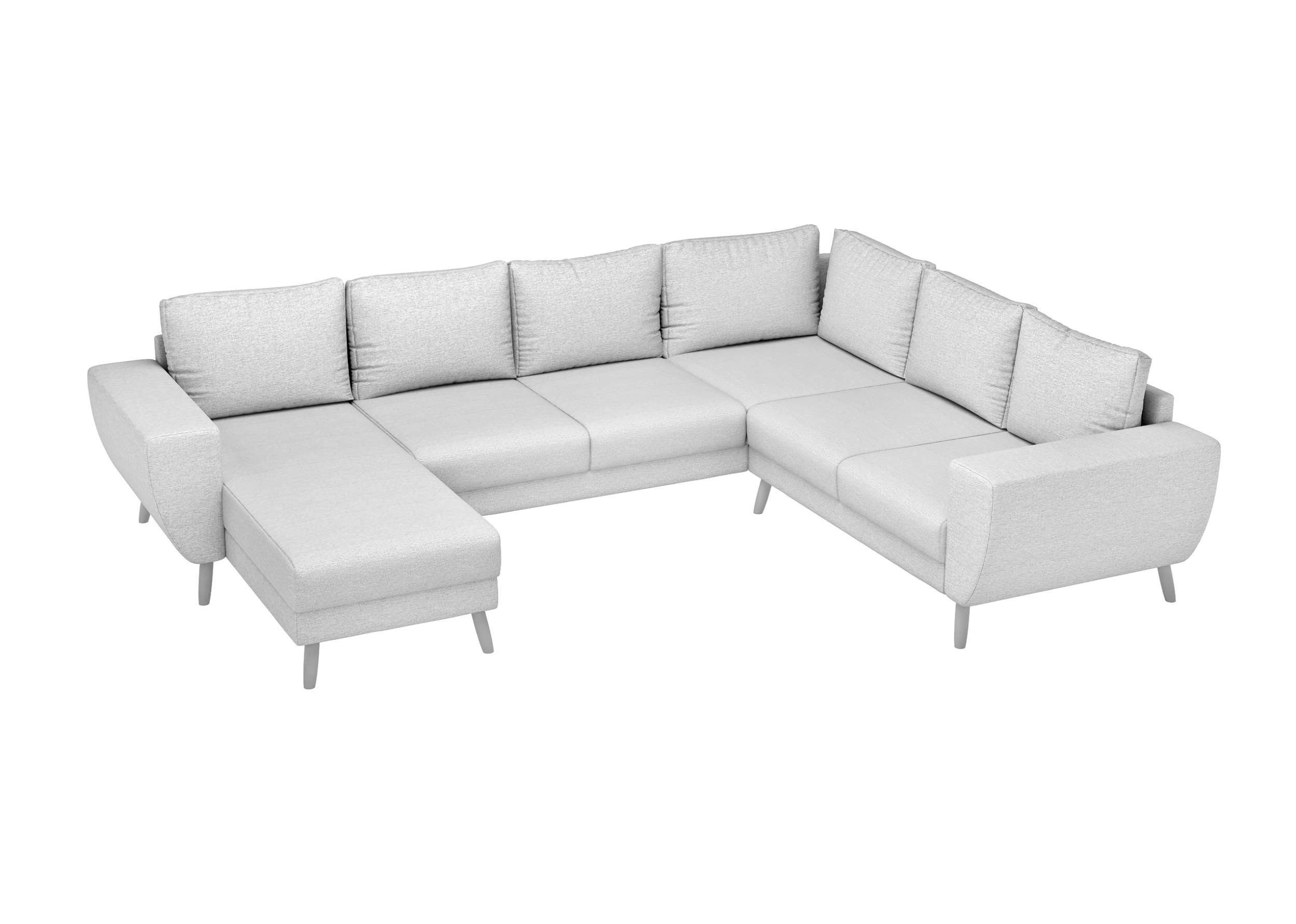 links Sofa, mit im oder Modern rechts frei Design, mane Wohnlandschaft U-Form, Apollo, stellbar, Raum bestellbar, Stylefy Wellenfederung