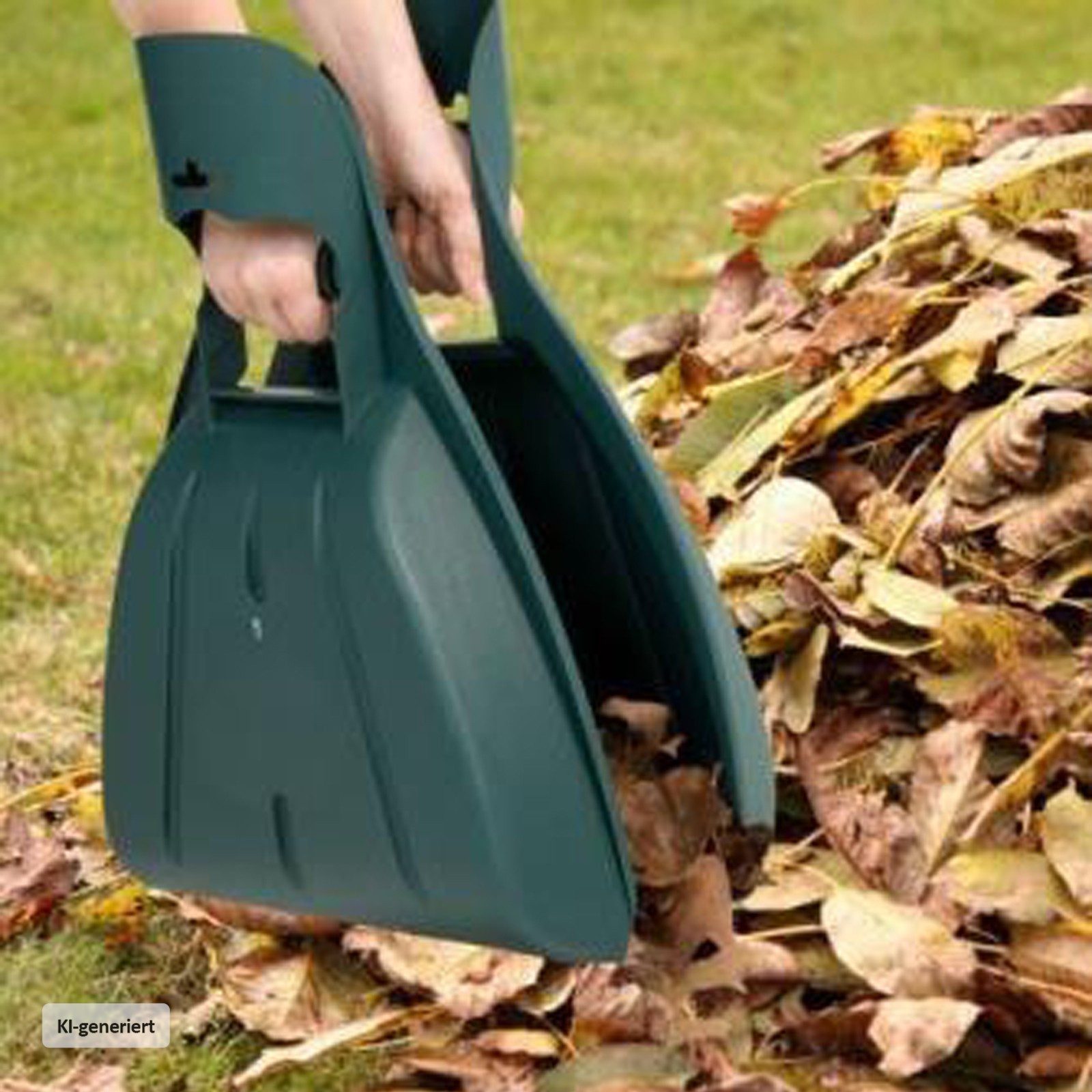 HTI-Living Laubsammler Laubgreifer 2-teilig Nessa Grün, (Stück, 2-St., je eine Schaufel für die rechte und linke Hand), Laubsammler Laubschaufel 1 Paar