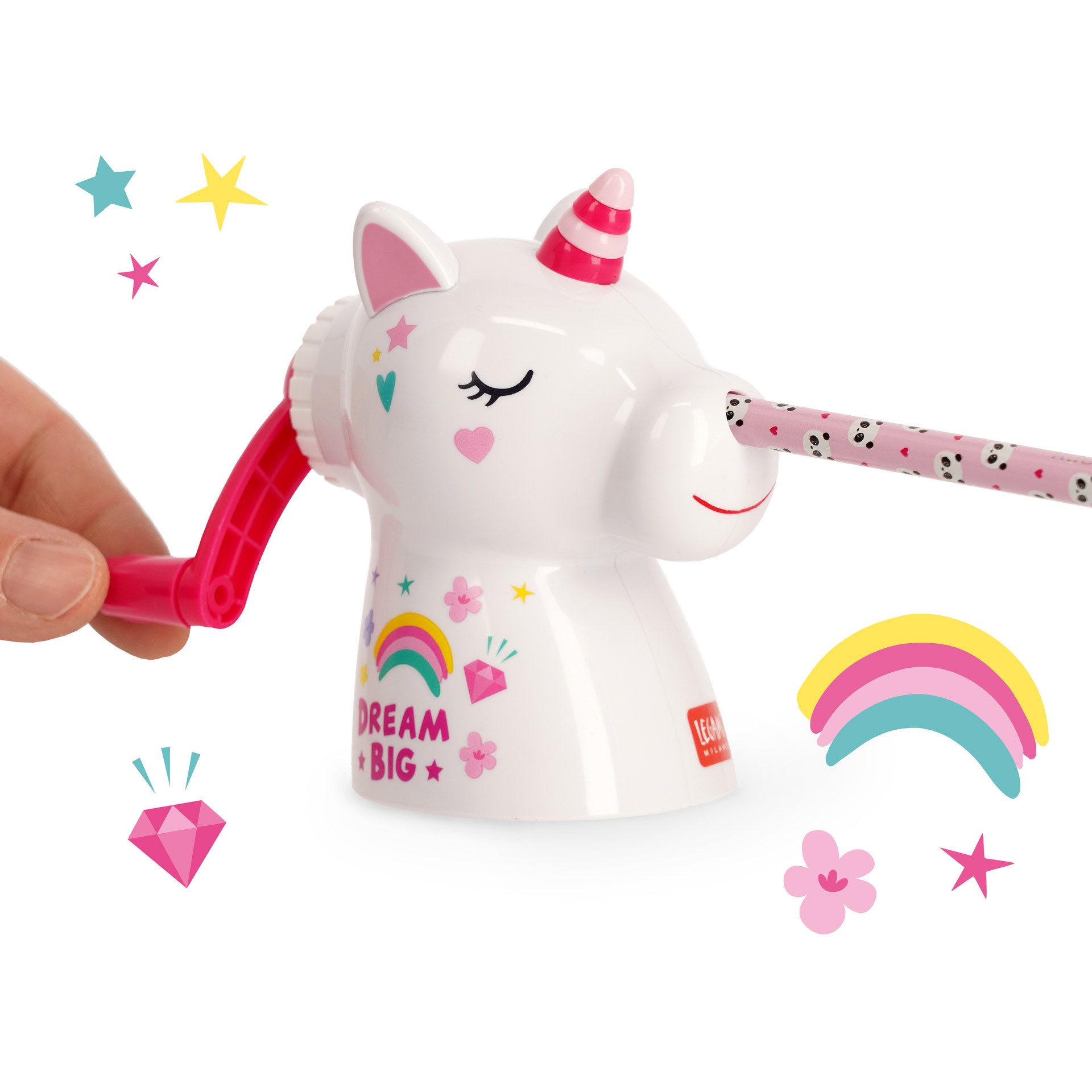 Legami Anspitzer Legami Kurbel Bleistiftspitzer Dream Big Unicorn Einhorn