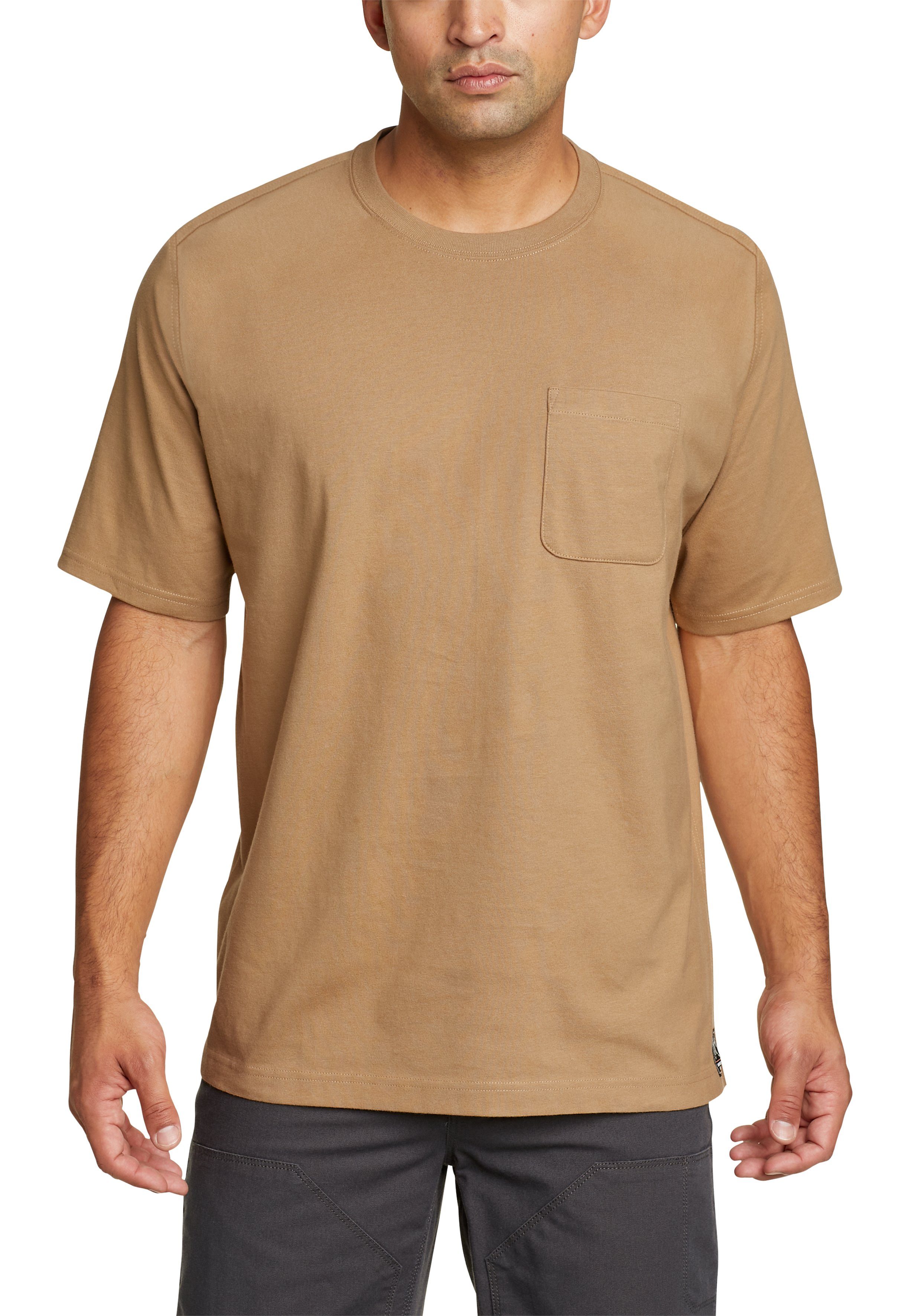 Eddie Bauer T-Shirt Mountain Ops T-Shirt Flachsbraun