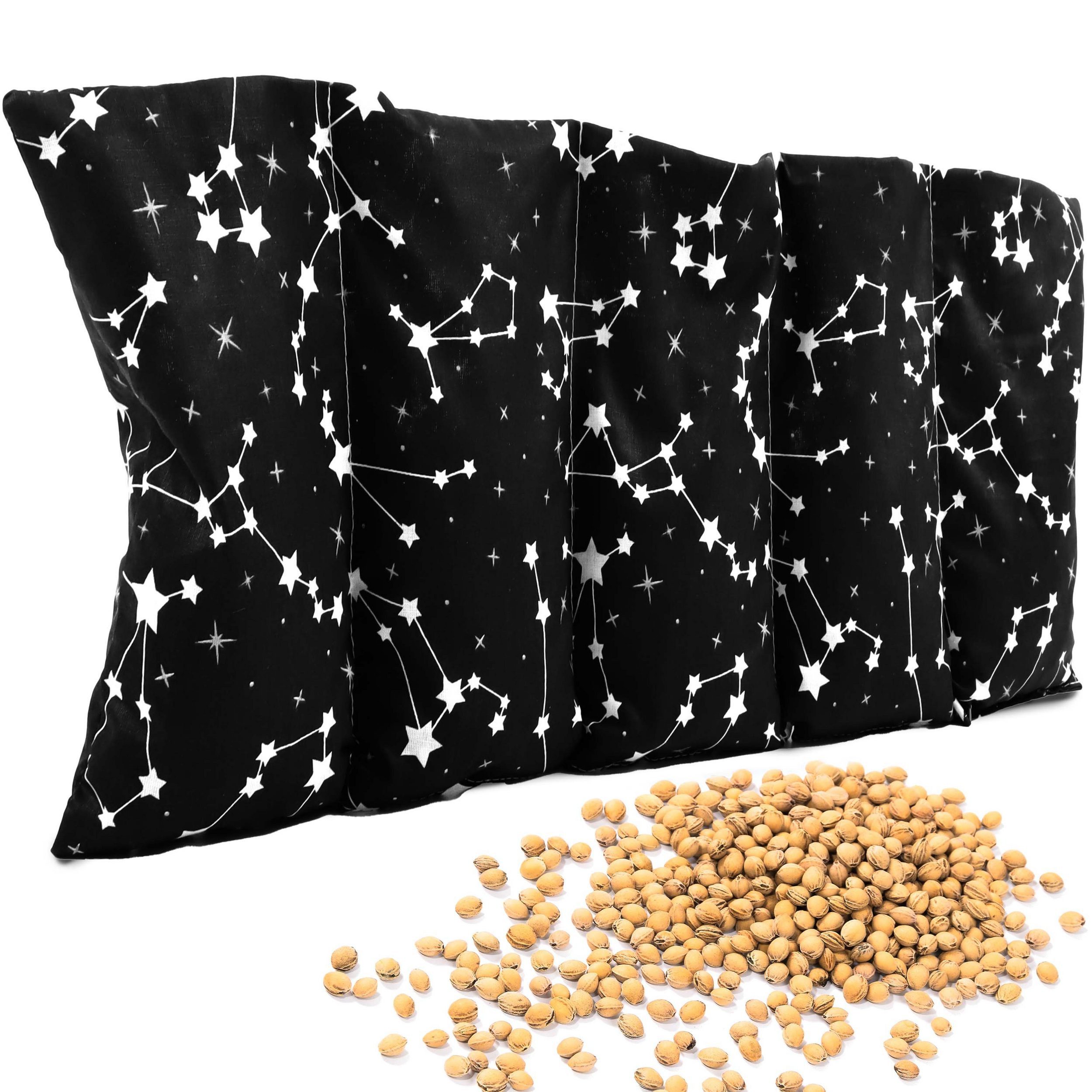 Amilian Kirschkernkissen für Mikrowelle - Kirschkernkissen Nacken Schulter - 55x20 cm, Wärmekompresse - Wärmekissen - Kältekissen