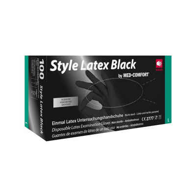 AMPri Latexhandschuhe AMPri Style Latex Black schwarz, Größe XL