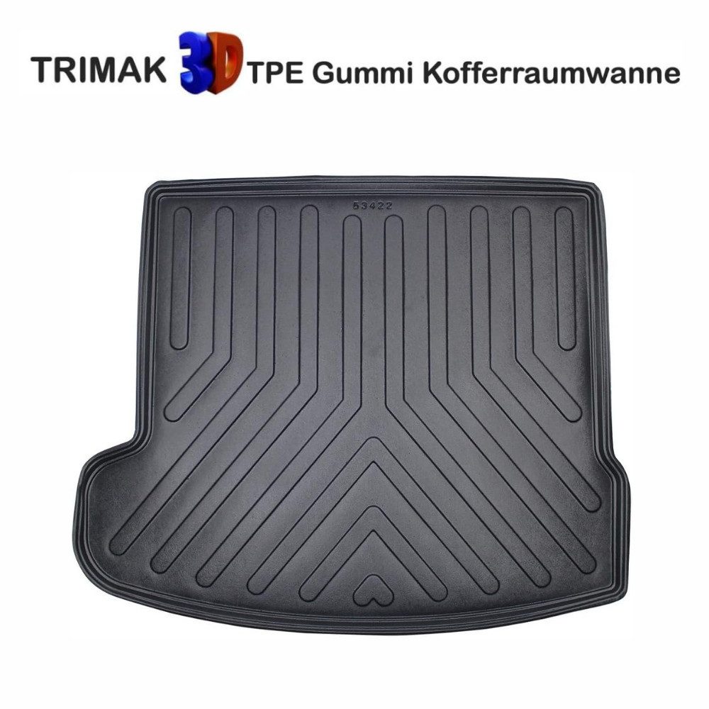 Trimak Passform-Fußmatten Oder Kofferraumwanne Oder Set kompatibel mit Range Rover Velar, Range Rover Velar 2017-2020 Kofferraummatte TPE Antirutschmatte