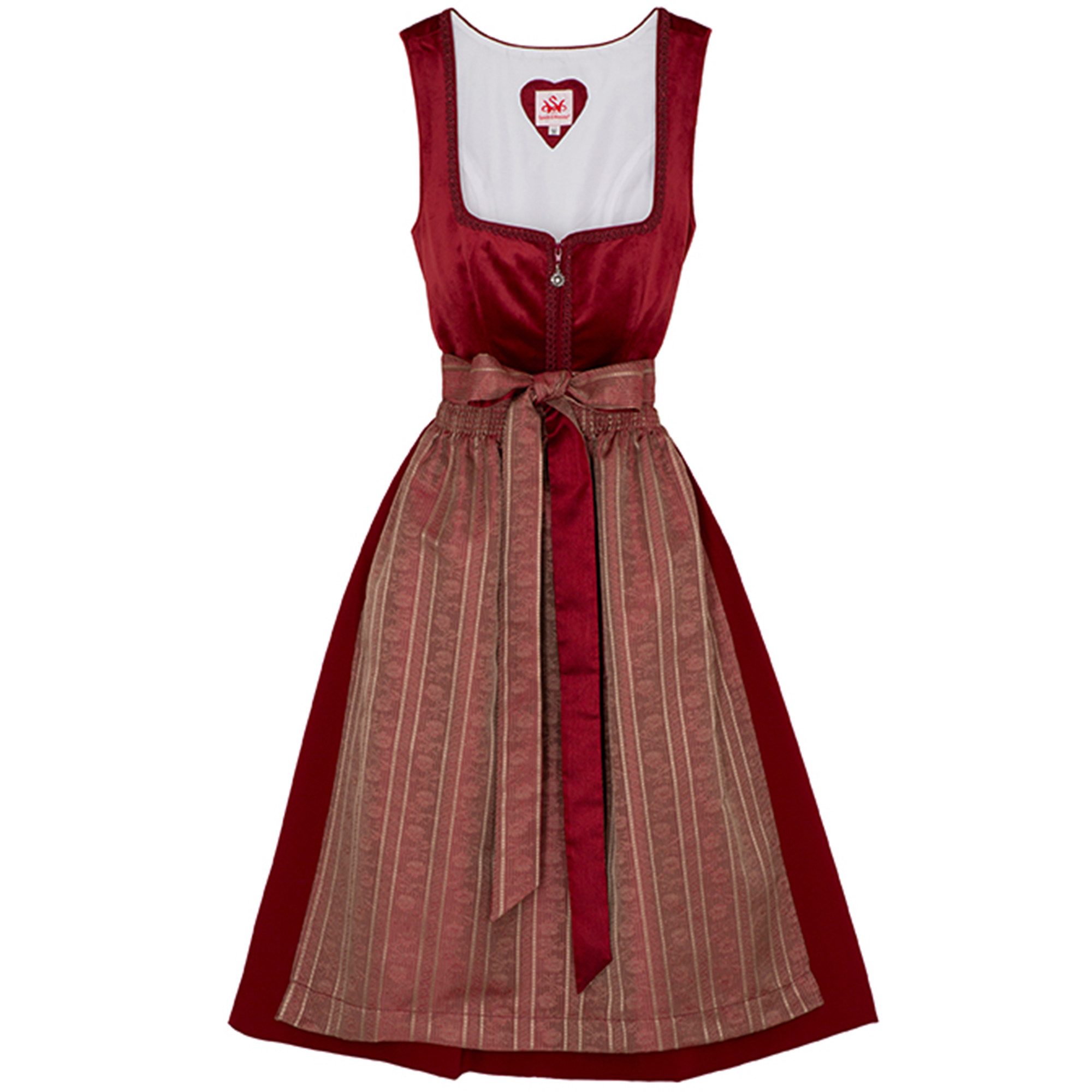 Spieth & Wensky Dirndl Diandra Dirndl Dirndl Diandra Midi-Dirndl Kleid 2-teiliges Trachtenkleid