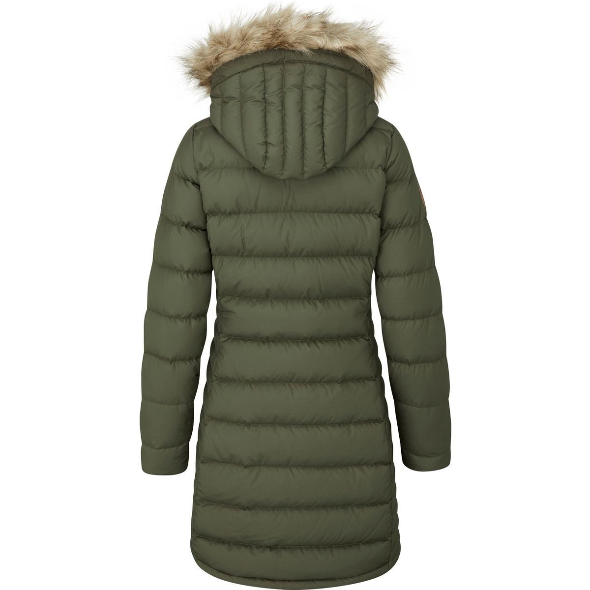 Rab Outdoorjacke Deep Cover Parka Wmns Der Deep Cover-Parka aus 100 % recycelten Geweben und Daunen schließt