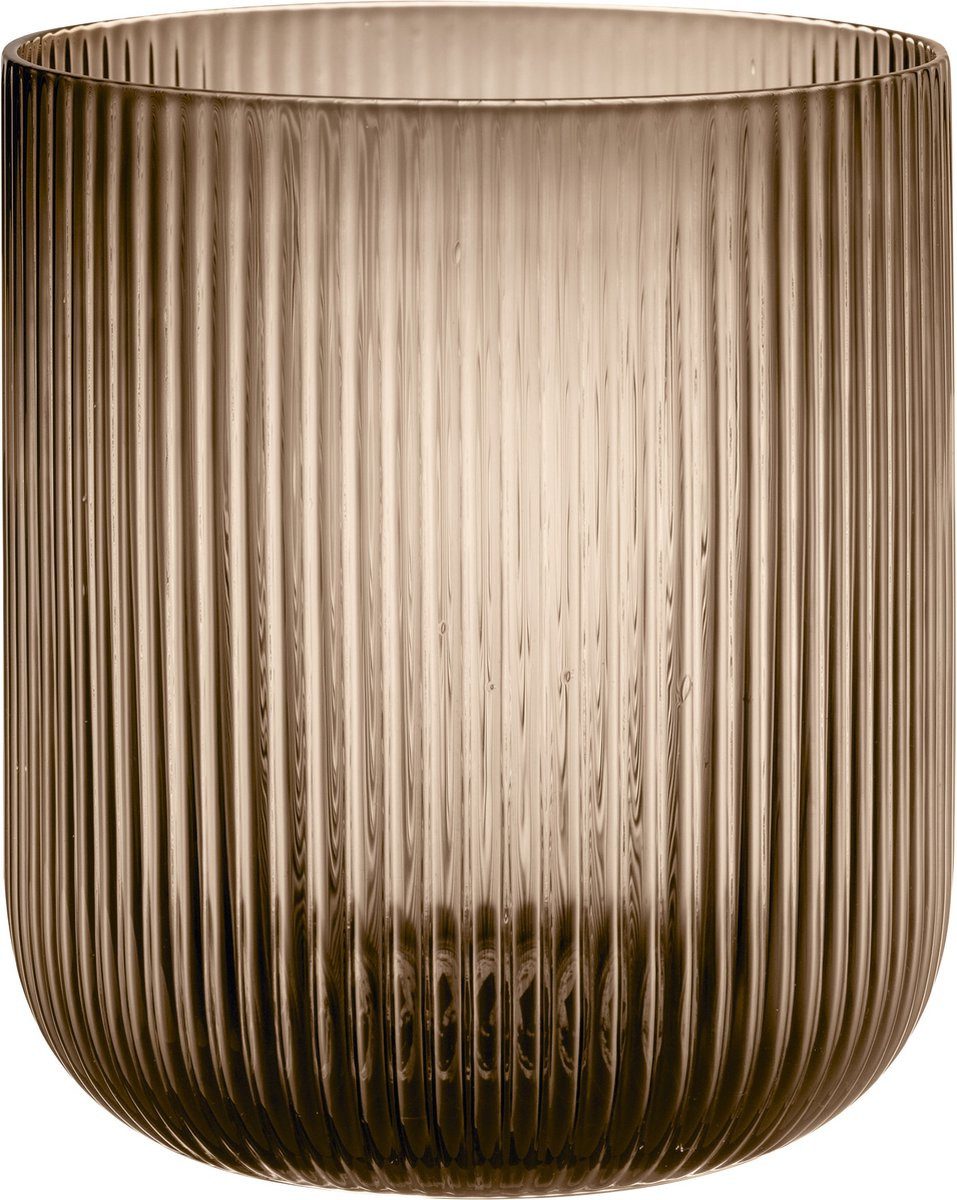blomus Teelichthalter Ven Windlicht Coffee Ø 17, Braun (1 St), aus Glas