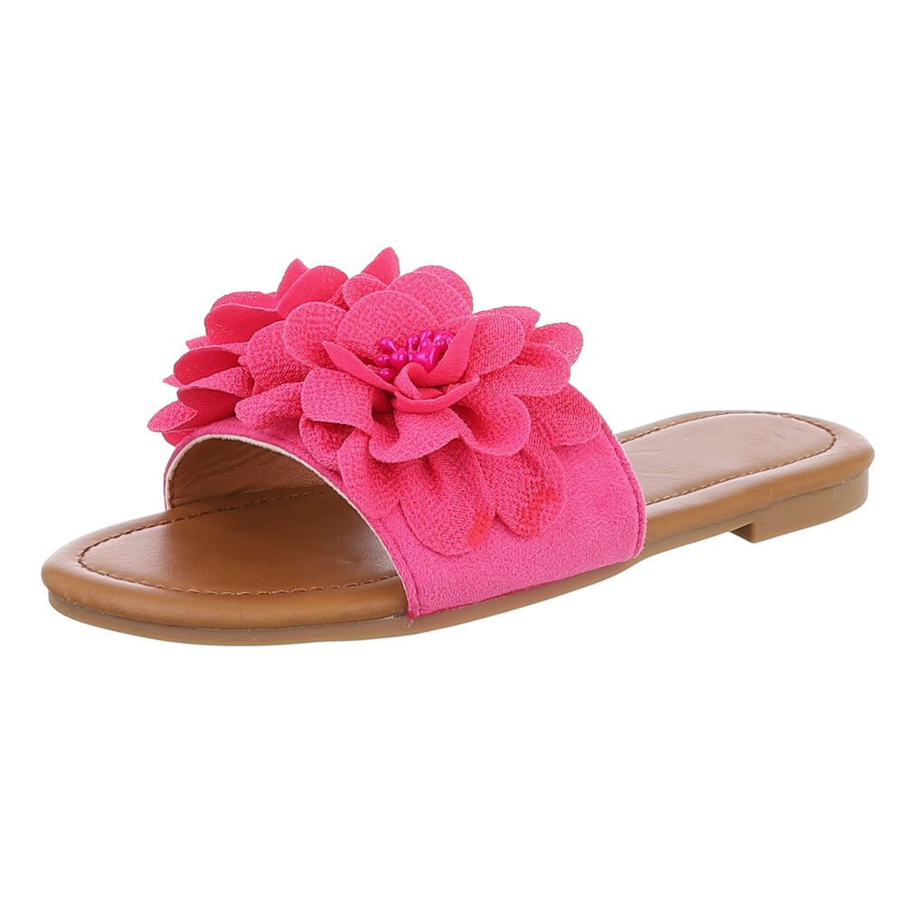 Ital-Design Modische Sandalen mit Blumenakzent, ideal für Sommer Pantolette günstig online kaufen