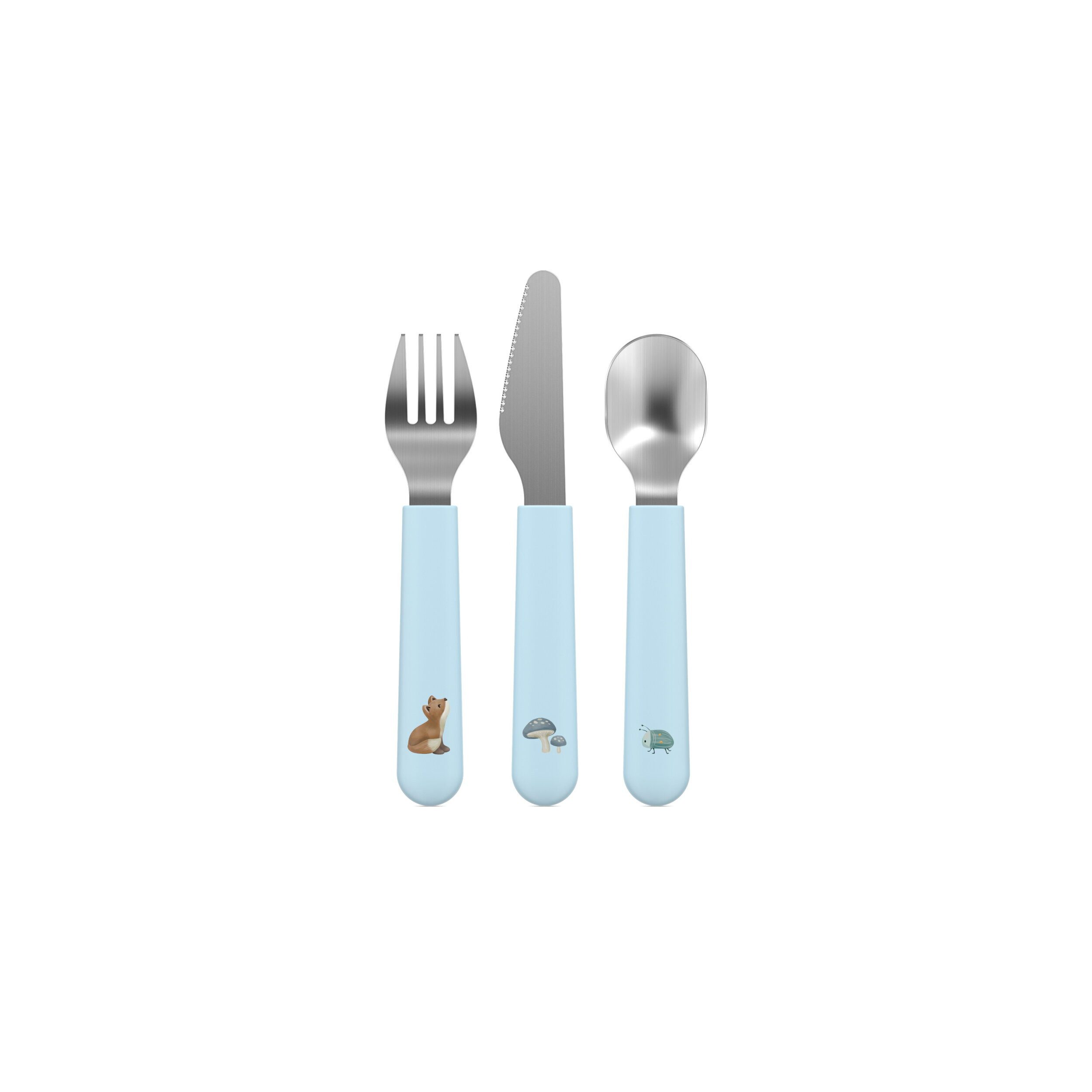 Mepal Kinderbesteck Mepal Mio Kinderbesteck 3-teiliges Set - Forest Friends
