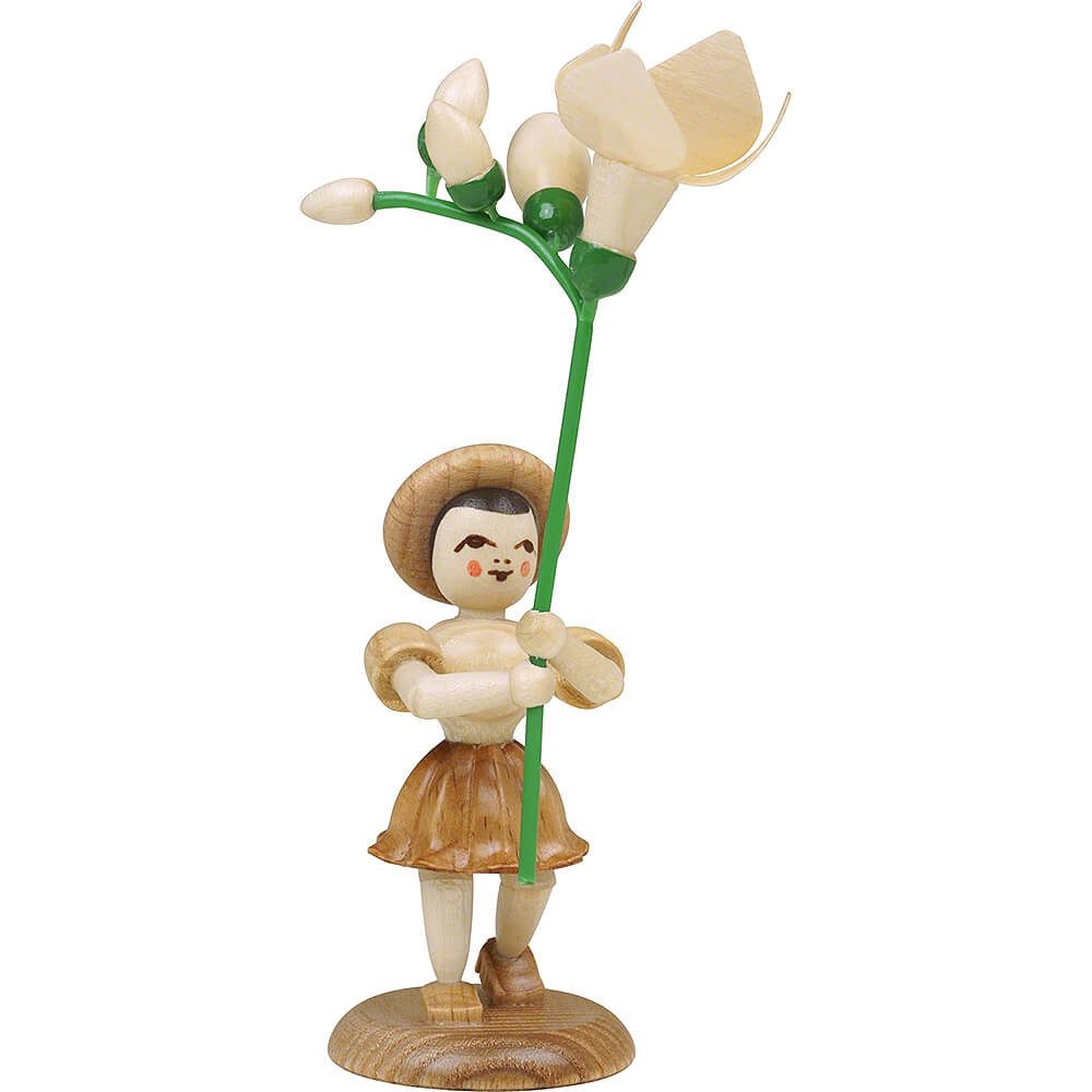 Blank Kunstgewerbe Dekofigur Blumenkind mit Freesie, natur (11cm) von Blank Kunsthandwerk