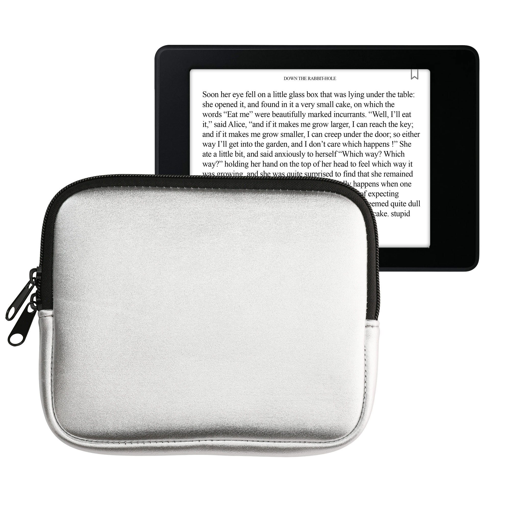 kwmobile E-Reader-Hülle Schutztasche für eReader, Neopren Tasche Hülle Cover Case Schutzhülle - 17,5 x 14,7 cm