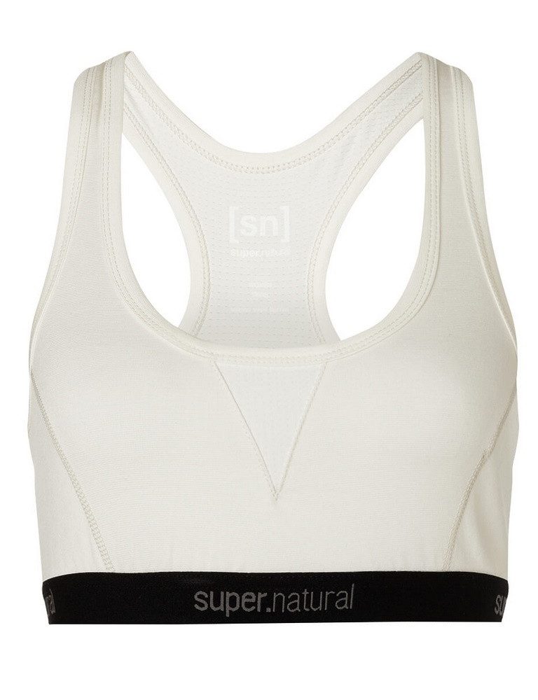SUPER.NATURAL Sport-BH Funktionsunterwäsche Sport-Bra Tundra 220 Semplice (angenehmer)