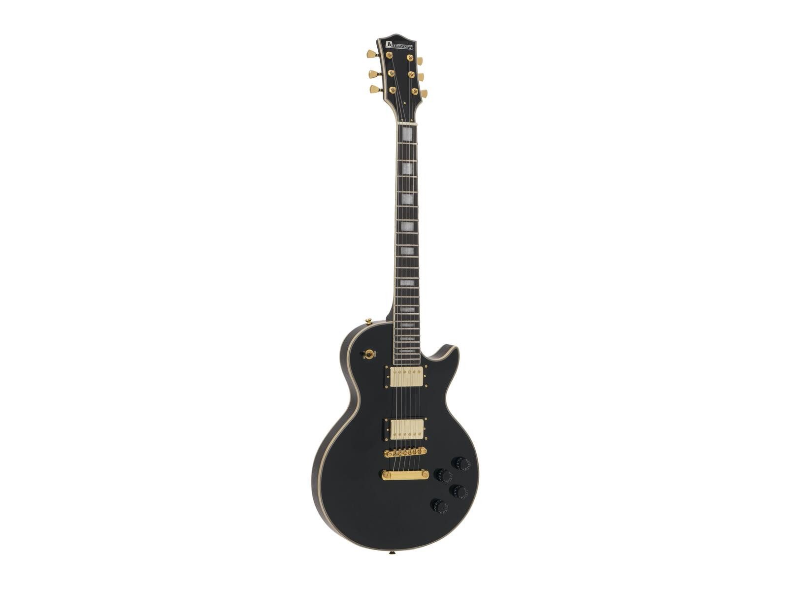 DIMAVERY E-Gitarre DIMAVERY LP-530 E-Gitarre, schwarz/gold