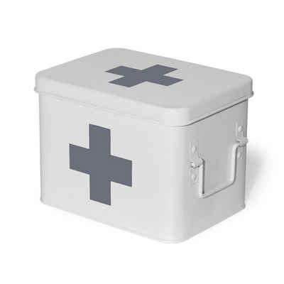 Zedelmaier Vorratsdose Medikamentenbox,Medizin Box Metall,Erste Hilfe Kasten Schrank, (YX1002), Arzneischrank Medizinkoffer Retro, Medizinschränke