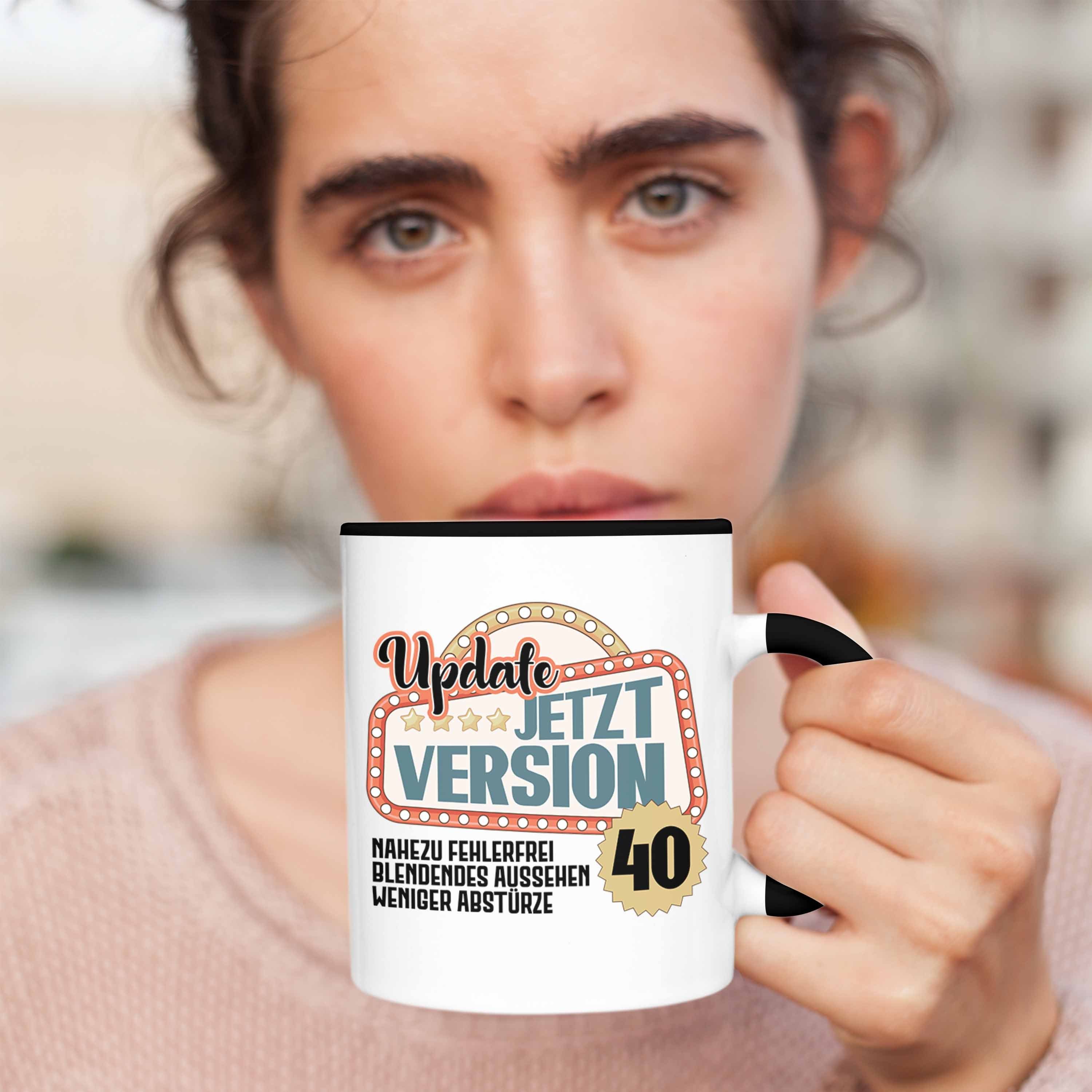 Trendation Tasse Trendation Mama 40er Mutter Mann Frauen 40 Schwarz Geburtstag Geburtstag Tasse 40. - Geschenkidee Geschenk Version Männer