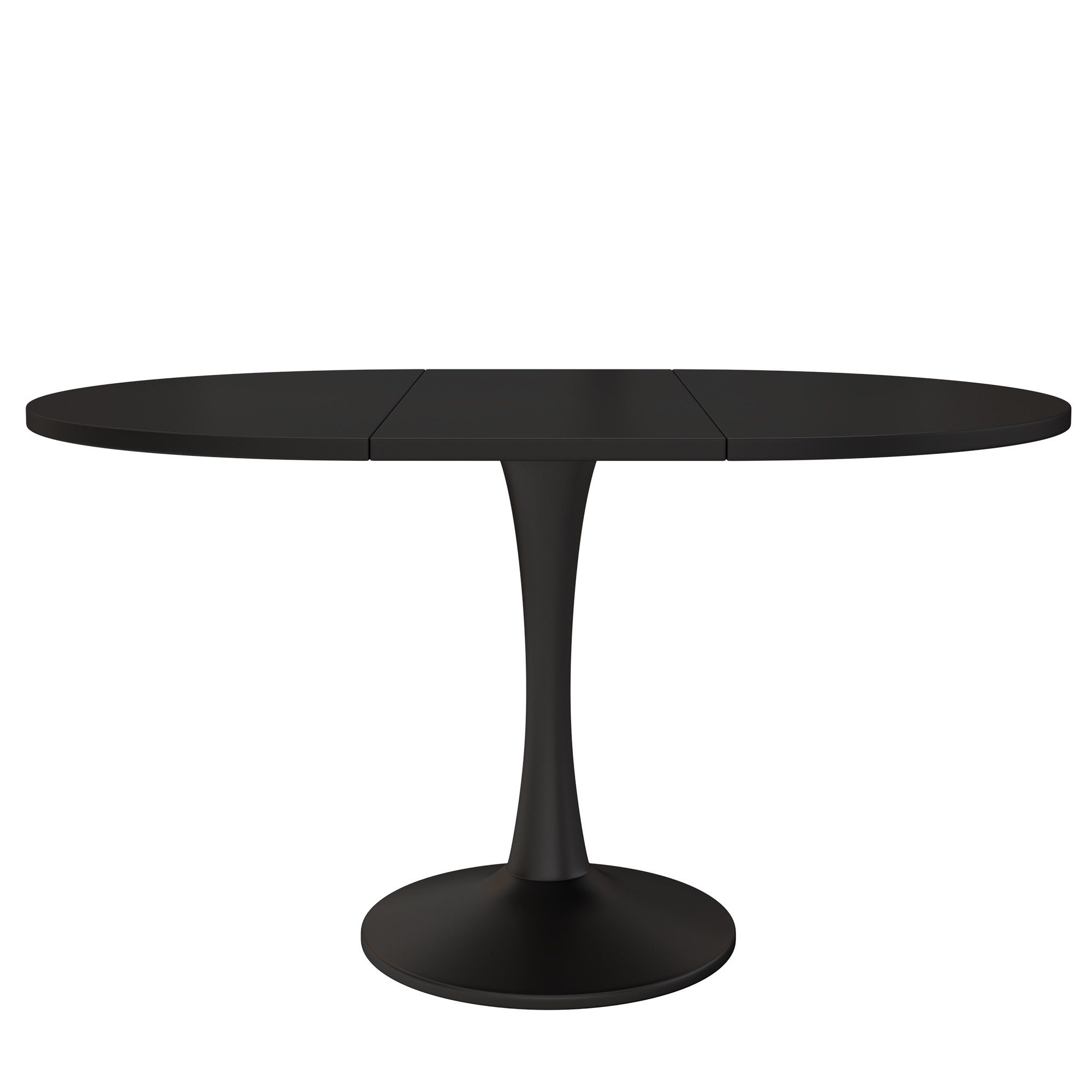 Flieks Esstisch (1-St., erweiterbar 100-140cm Tischplatte, für 4-6 Personen), ausziehbar Küchentisch Oval/Rundtisch Schreibtisch Freizeittisch