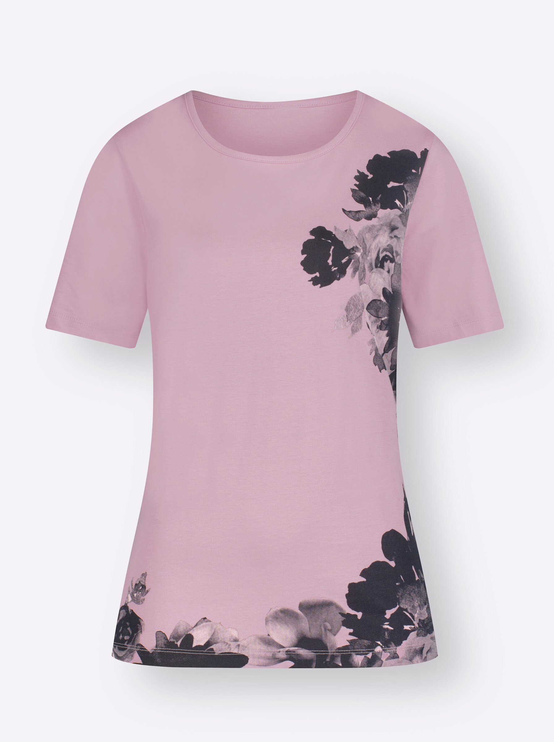 an! Sieh T-Shirt rosé-bedruckt