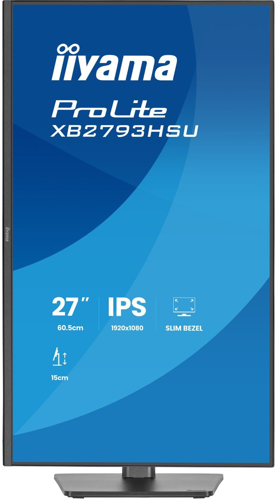 Iiyama XB2793HSU-B1 TFT-Monitor (1920 x 1080 px, Full HD, 1 ms Reaktionszeit, 120 Hz, IPS, Adaptive-Sync, Lautsprecher, HDCP, Pivot, Höhenverstellbar)