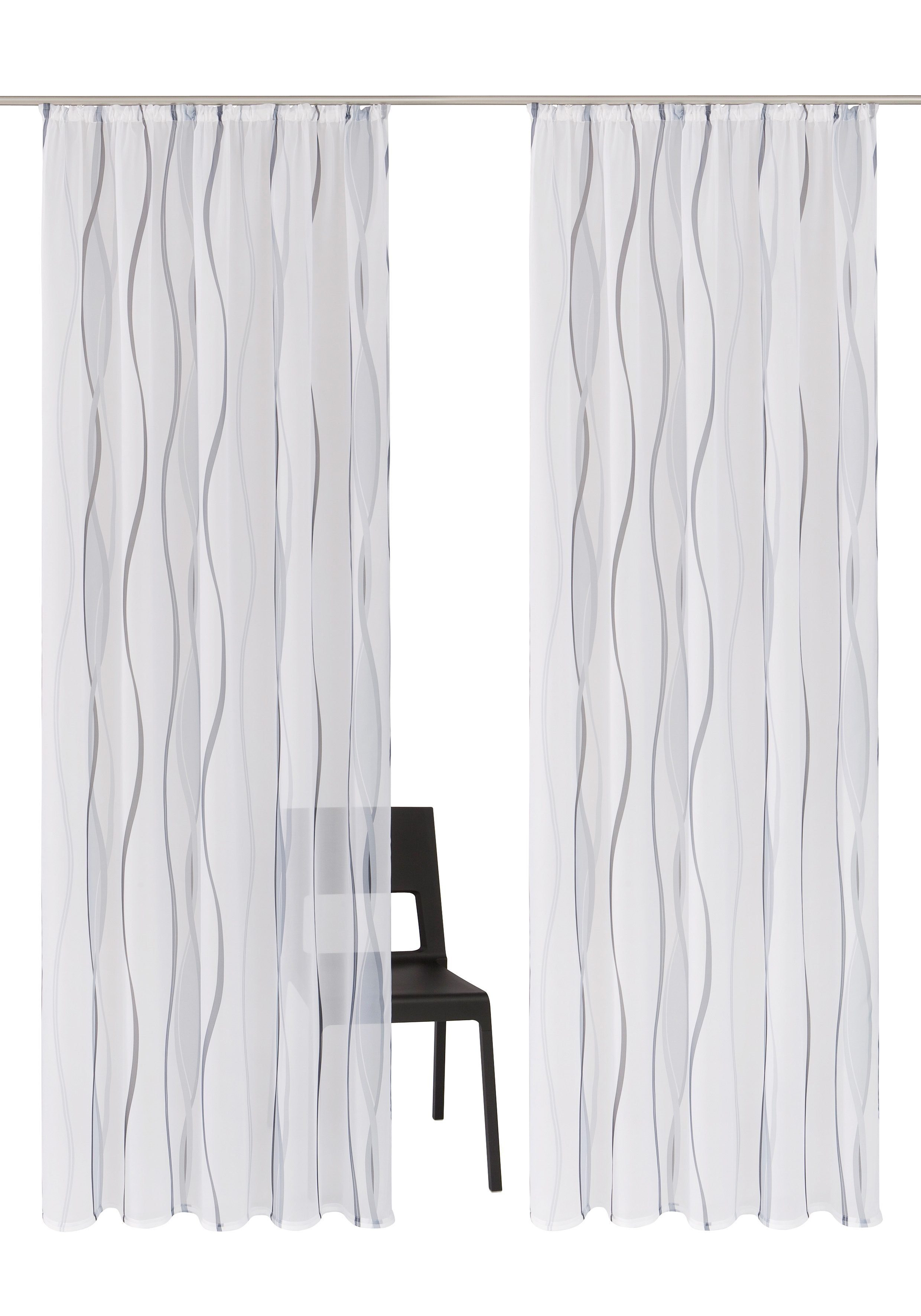 my home Gardine Dimona, Kräuselband (2 günstig online kaufen