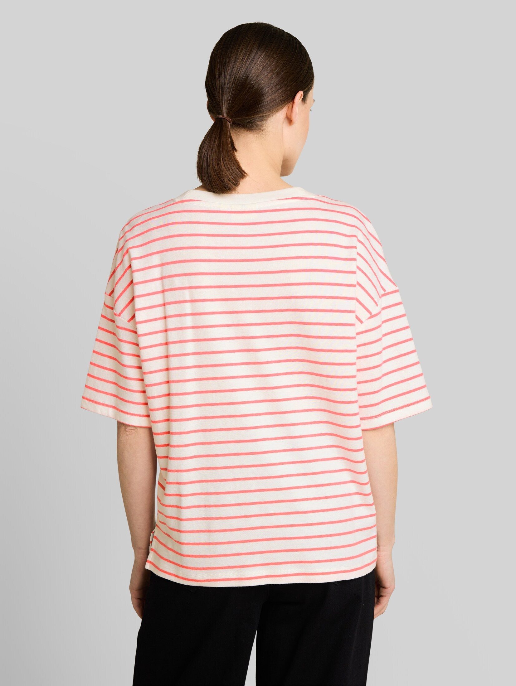 TOM TAILOR T-Shirt T-Shirt Oversize T-Shirt mit Streifenmuster