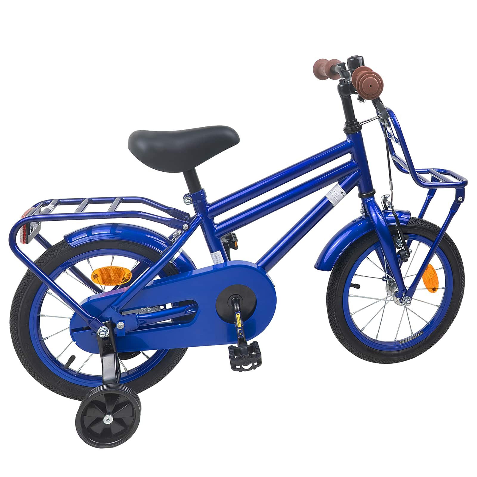 vidaXL Kinderfahrrad 90 x 49 x 67,5 cm Kinderfahrrad 12 Zoll für 2-4 Jahre alt Dunkelblau