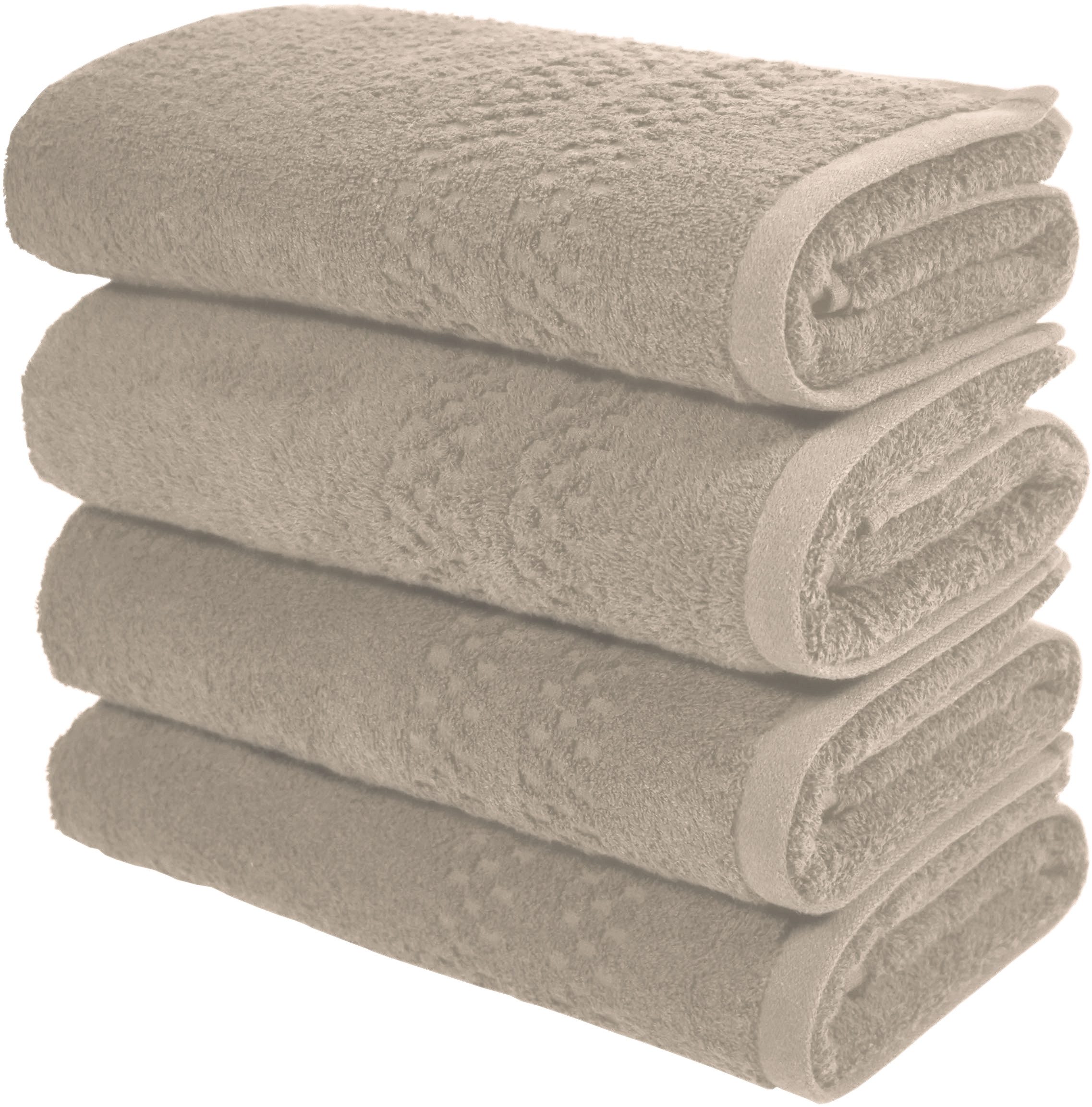 OTTO home Handtuch Regona, Handtücher 50x100cm, flauschig und weich, 500gr/m², Frottier (Set, 4-St), Premium Handtücher mit Bordüre, Set, 100% Baumwolle, 5 Jahre Garantie