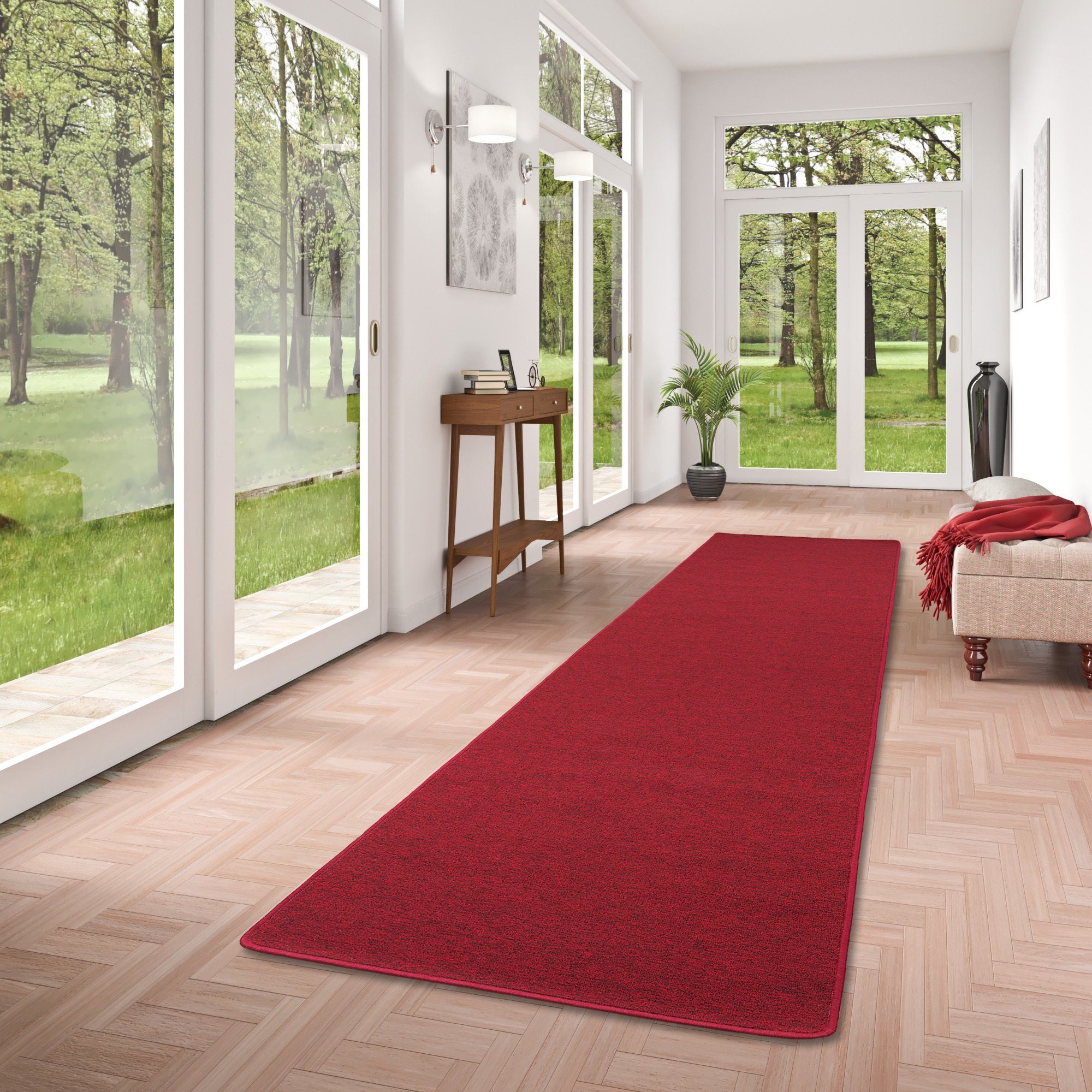 Snapstyle Veloursteppich Feinschlingen Velour Läufer Teppich günstig online kaufen