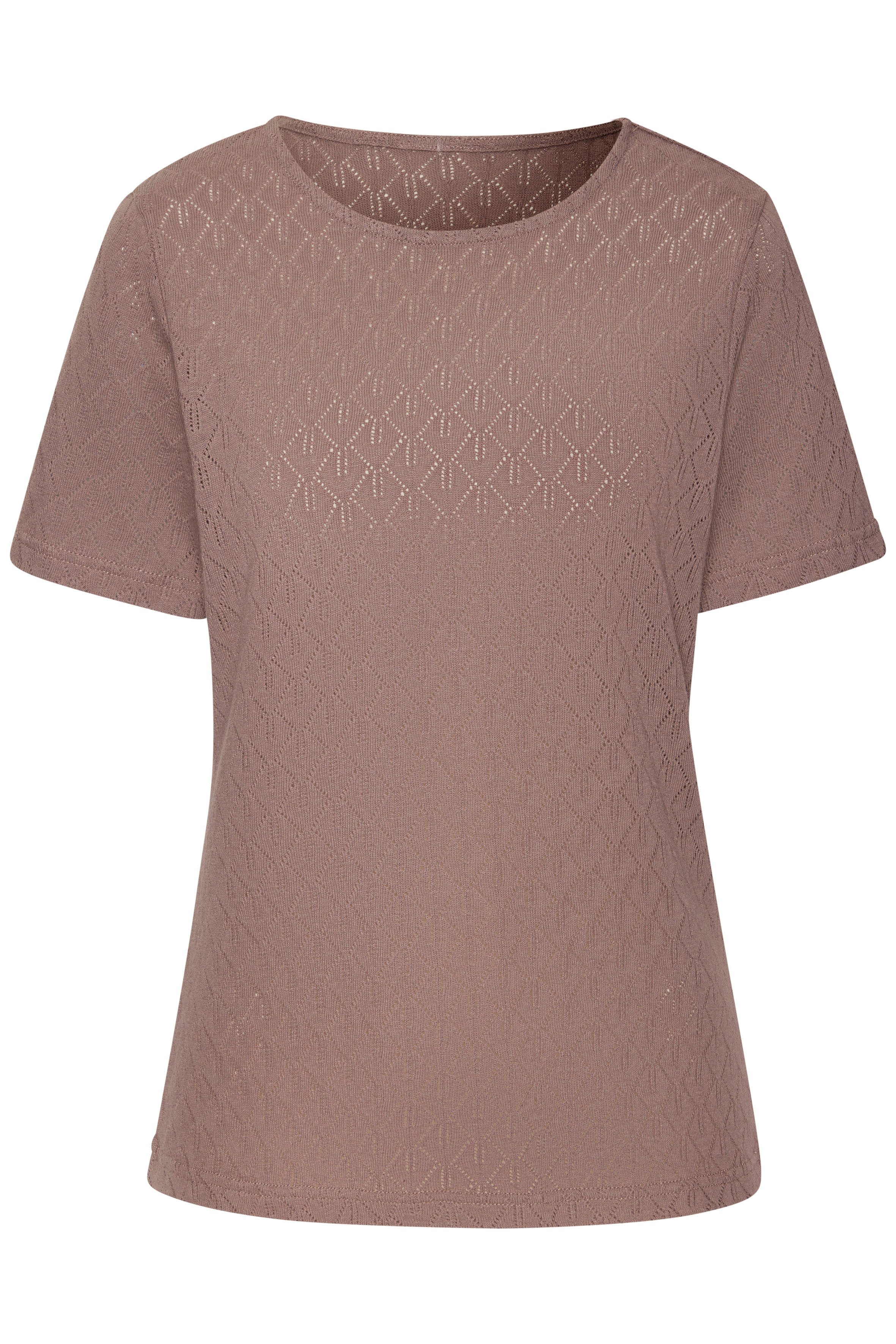Vivance Kurzarmshirt mit modischem Ajour-Muster aus weicher Baumwoll-Qualität. € 24,99, (€ 24,99 pro 1 Stk).