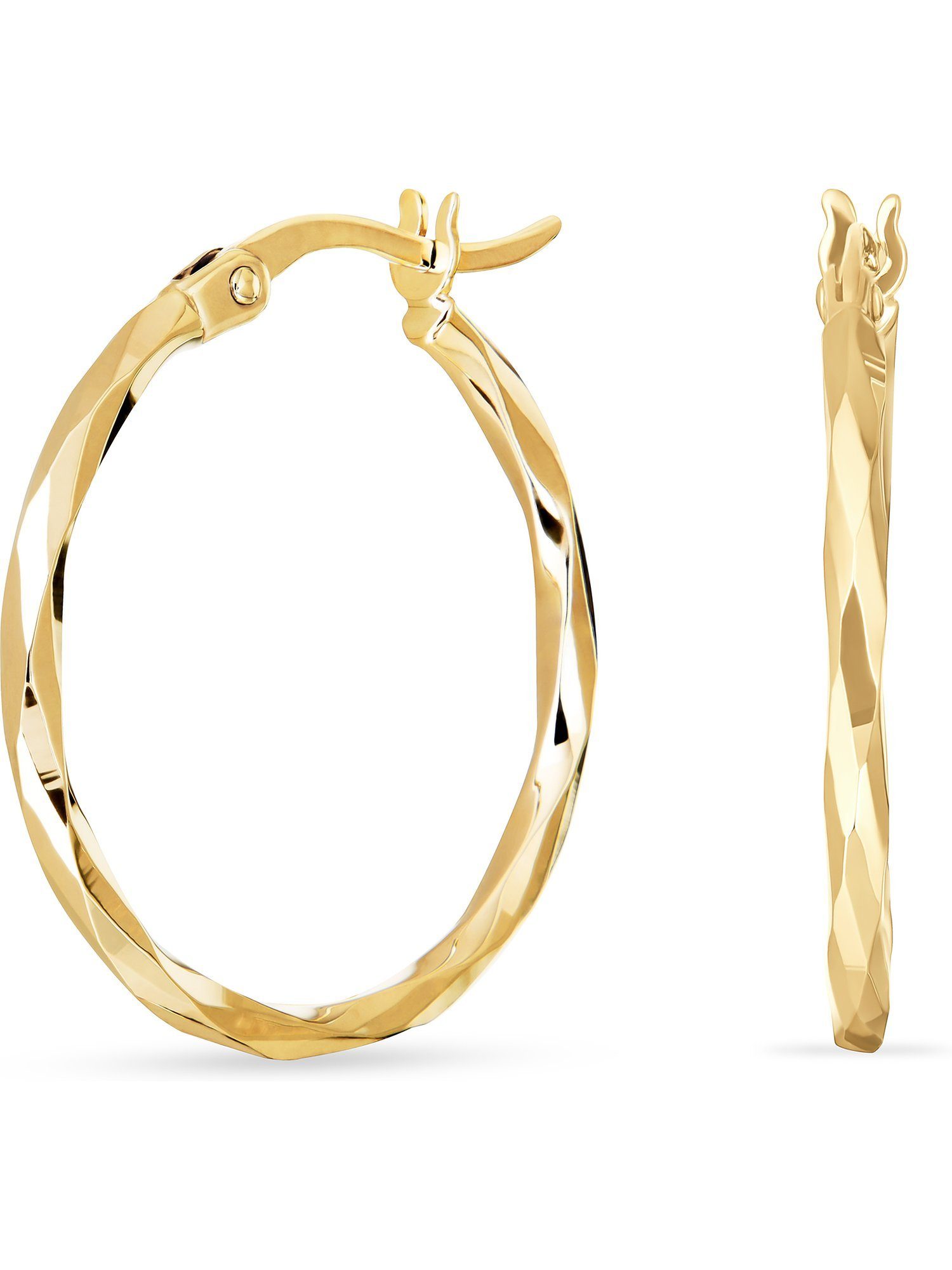 FAVS Paar Creolen FAVS Damen-Creolen 375er Gelbgold (Paar)