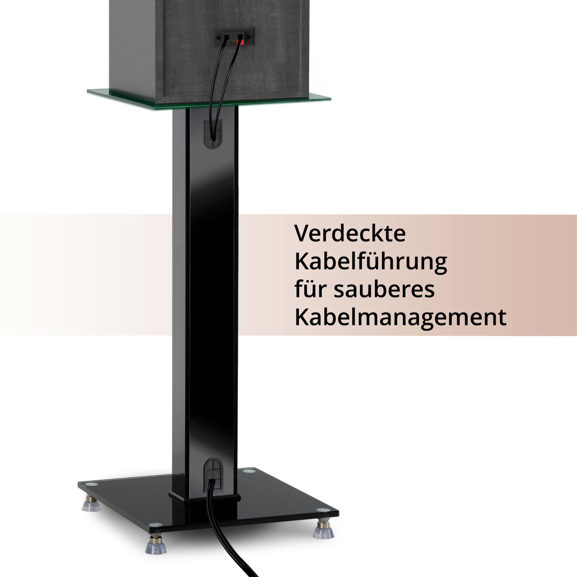 Pronomic Lautsprecherständer SLS-282L BK Lautsprecher Stative Paar - Qualität in edlem Design, (2 x Winkelfuß-Lautsprecherstativ, verbessertes Klangerlebnis & 15° Neigungswinkel)