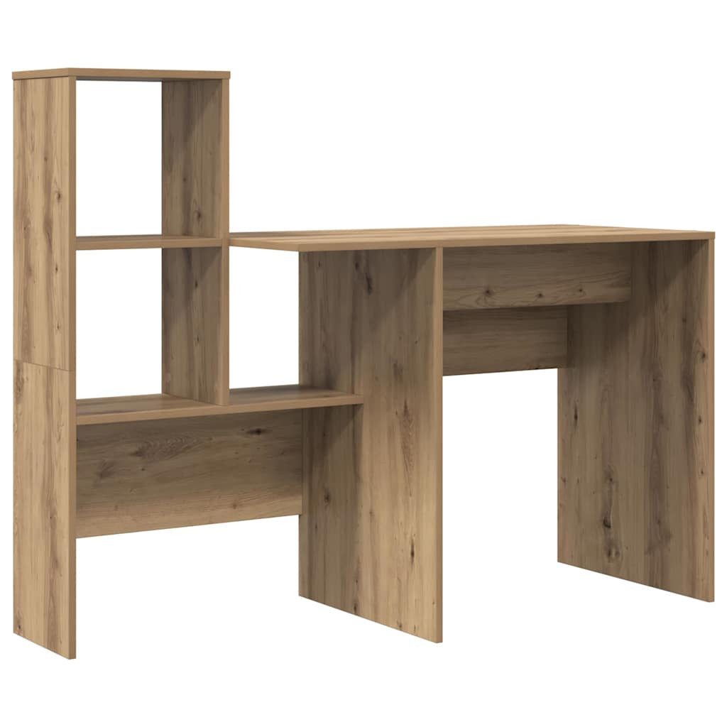 vidaXL Schreibtisch Schreibtisch mit Regal Eiche günstig online kaufen