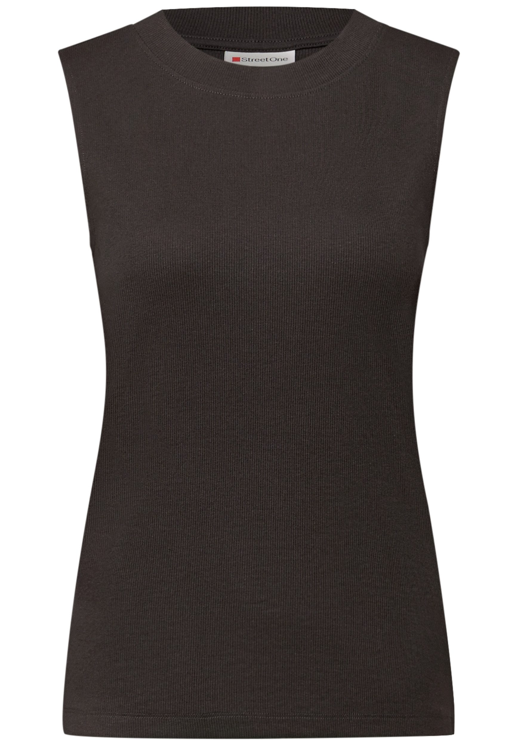 STREET ONE T-Shirt basic rib top günstig online kaufen