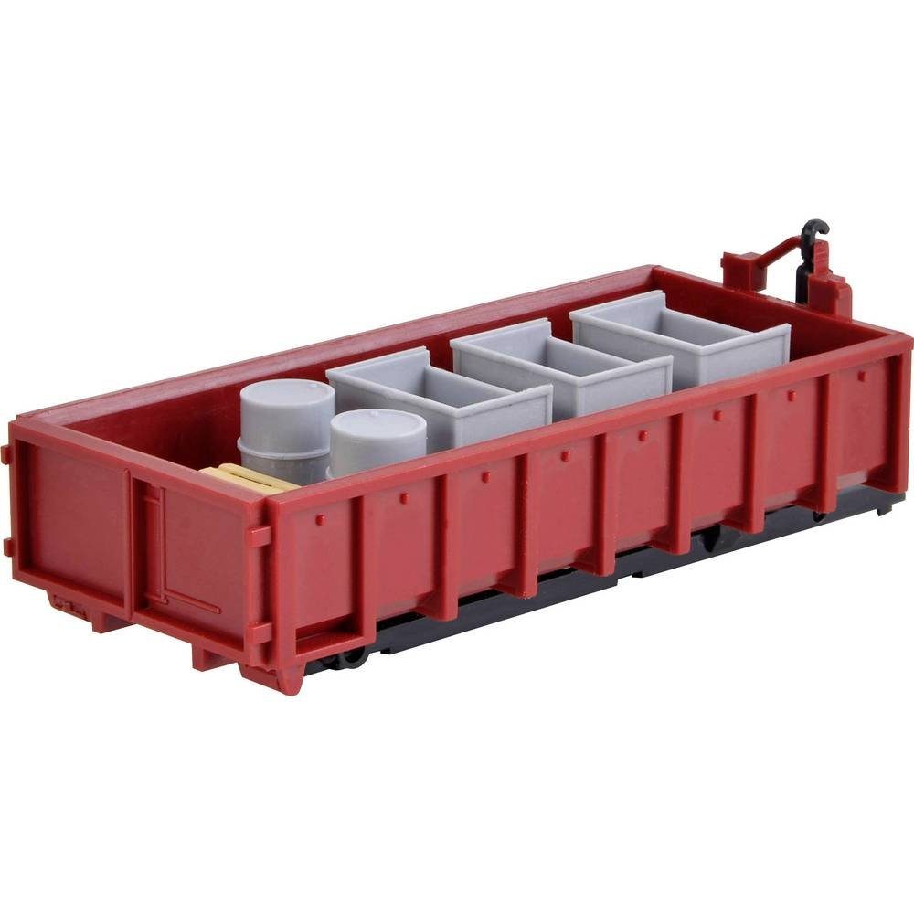 Kibri Güterwagen H0 Hakenabrollaufbau mit Abrollmulde und Ladegut 15709