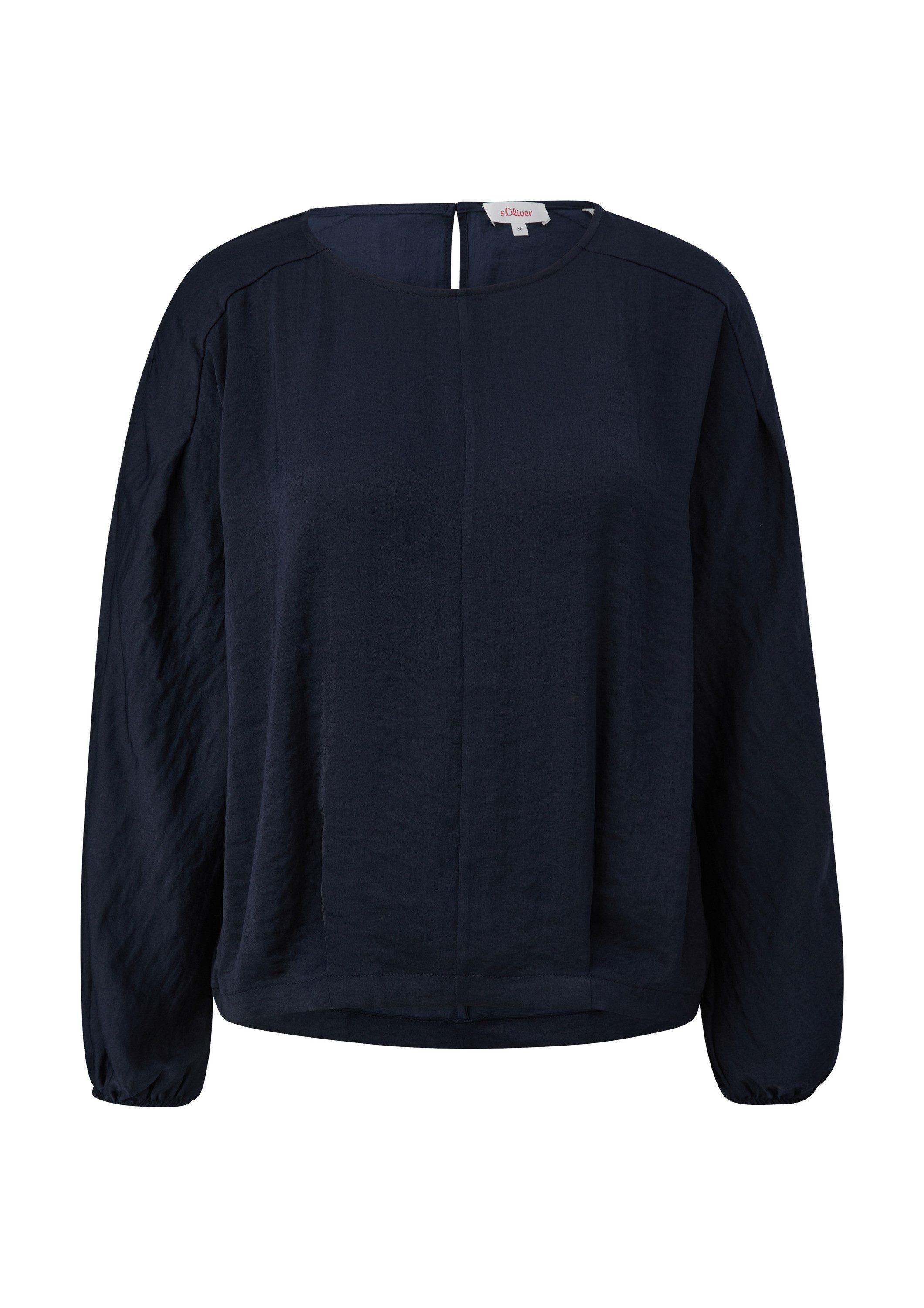 s.Oliver Langarmbluse Bluse Satinbluse im Loose günstig online kaufen