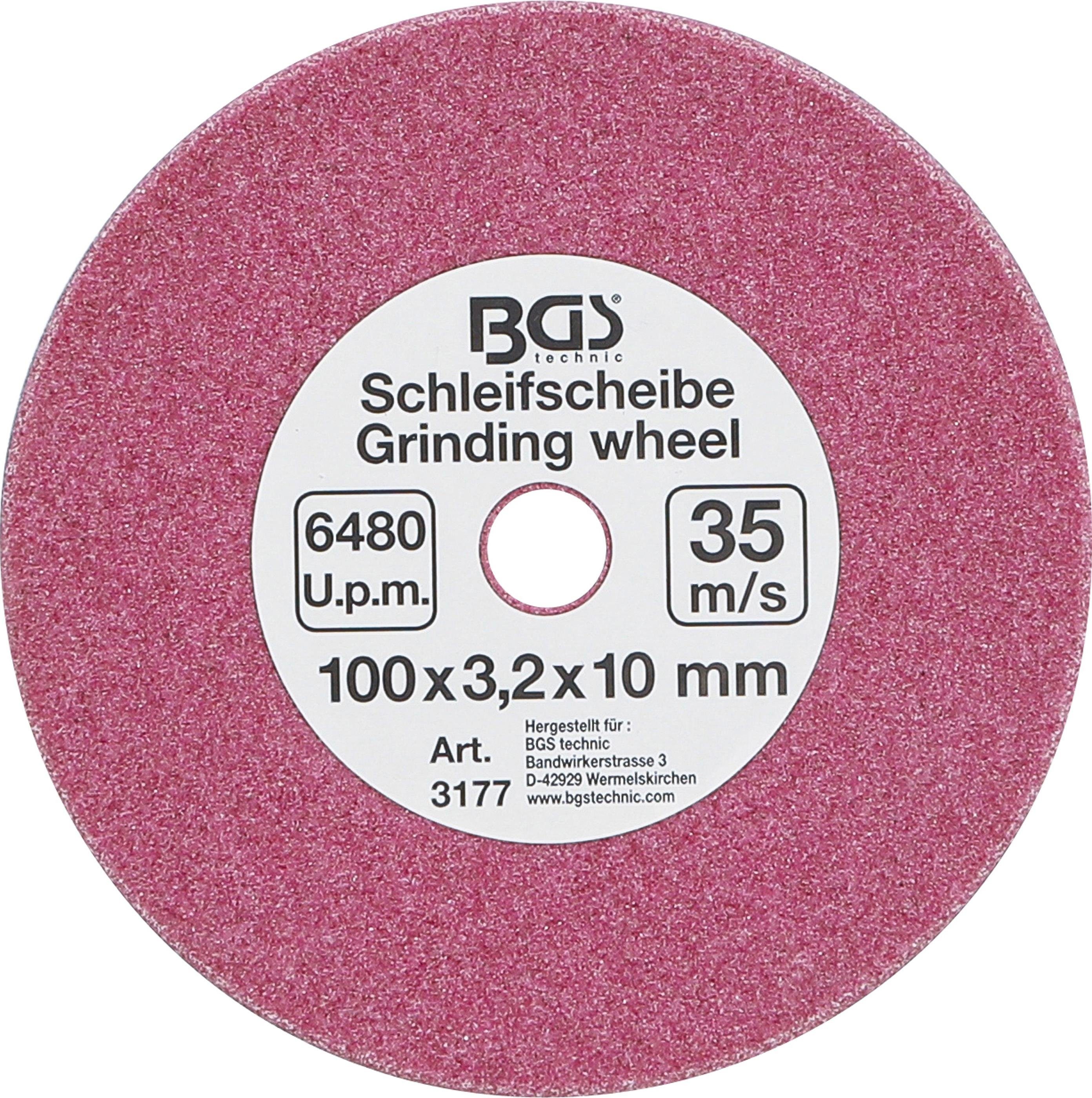 BGS technic Schleifscheibe Schleifscheibe, für Art. 3180, Ø 100 x 3,2 x 10 mm
