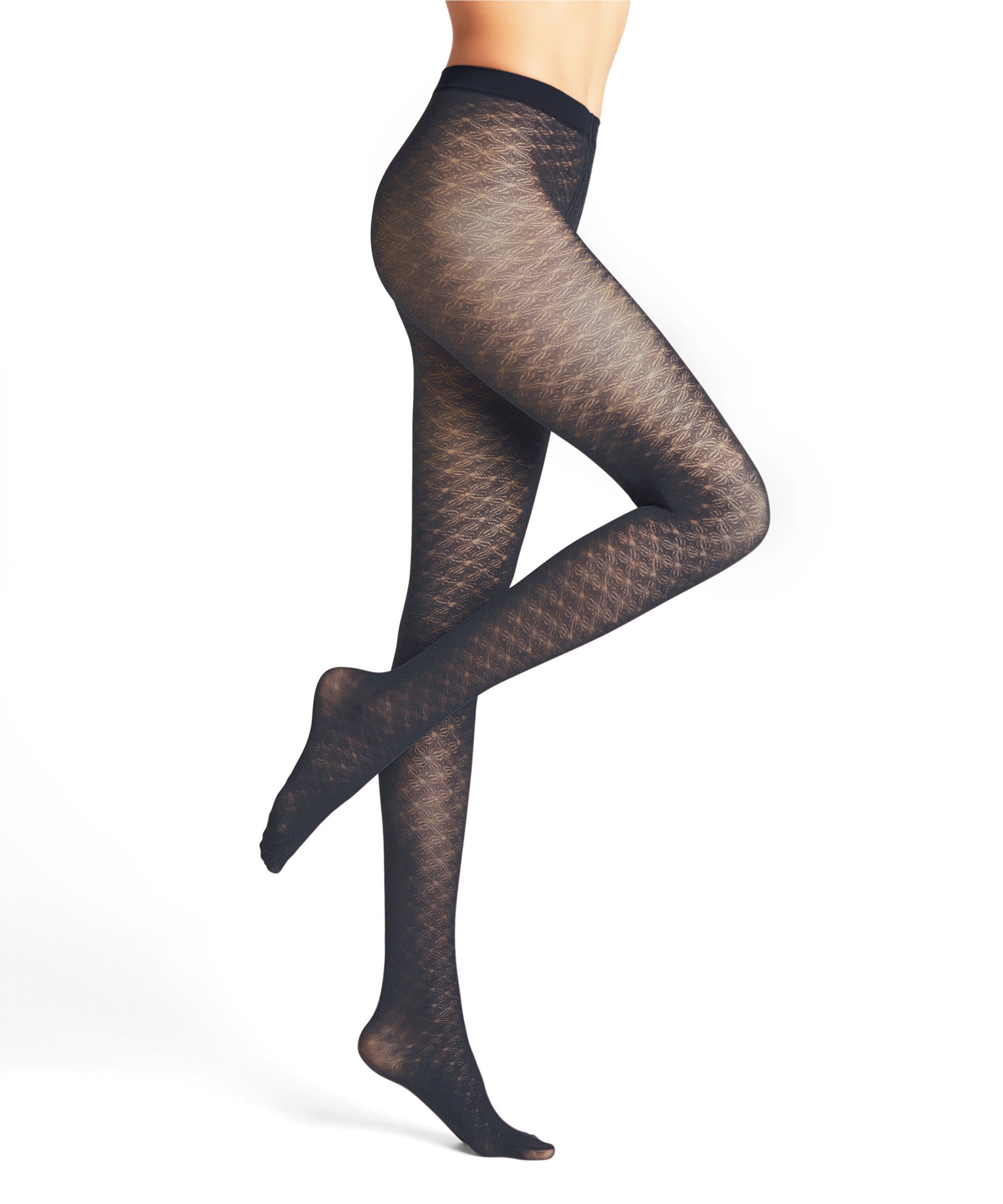 FALKE Feinstrumpfhose Microshell Strumpfhose 30 DEN (1 St) mit modernem Jacquard-Muster