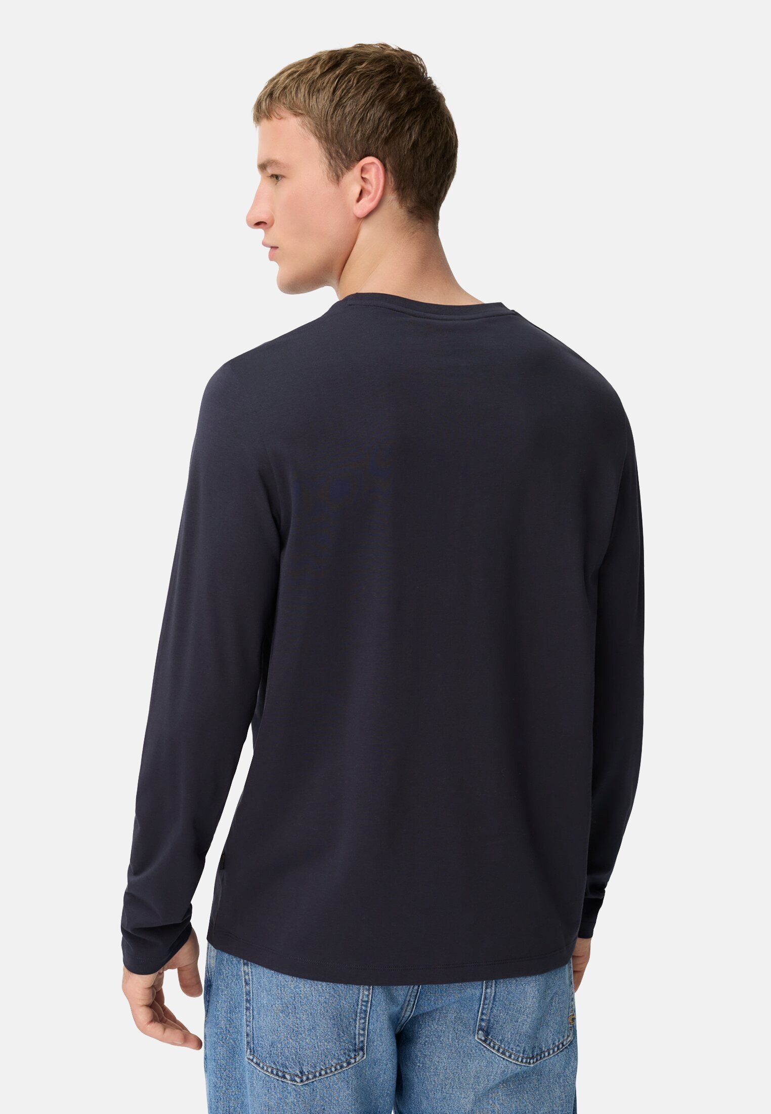 camel active Langarmshirt aus einem Baumwollmix günstig online kaufen