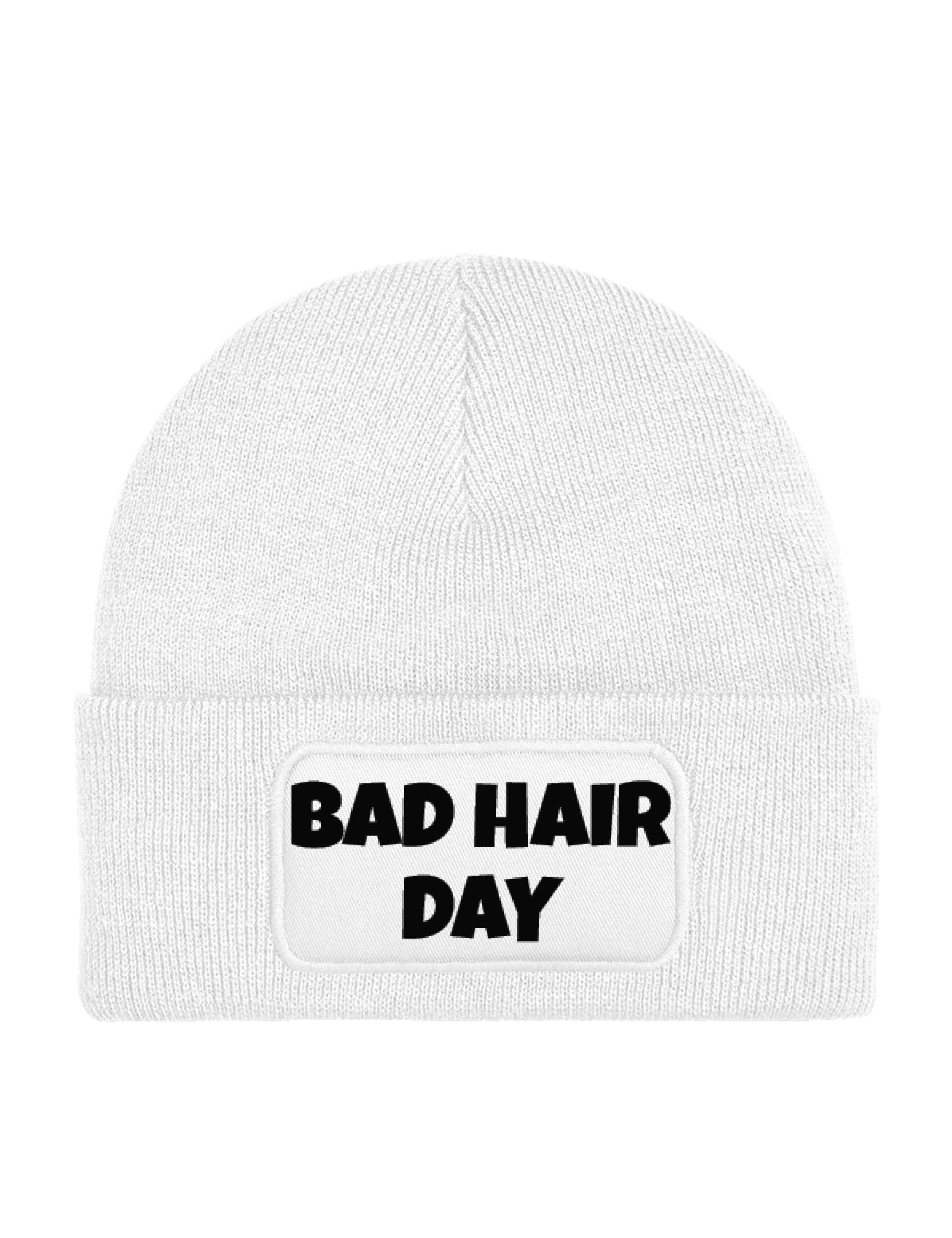 Beanie "BAD HAIR DAY" unisex Beanie Müzte