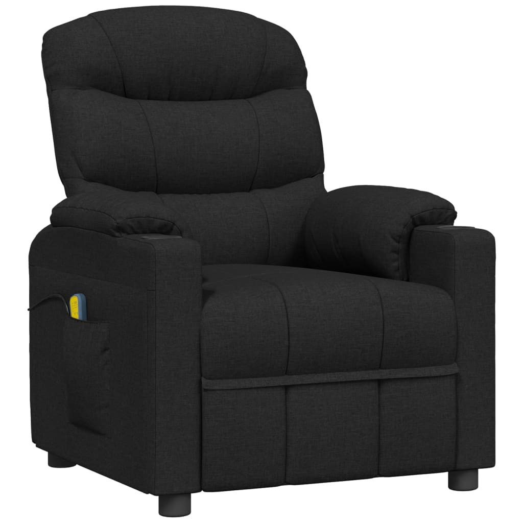 vidaXL Massagesessel Massagesessel Schwarz Stoff (1-St) günstig online kaufen