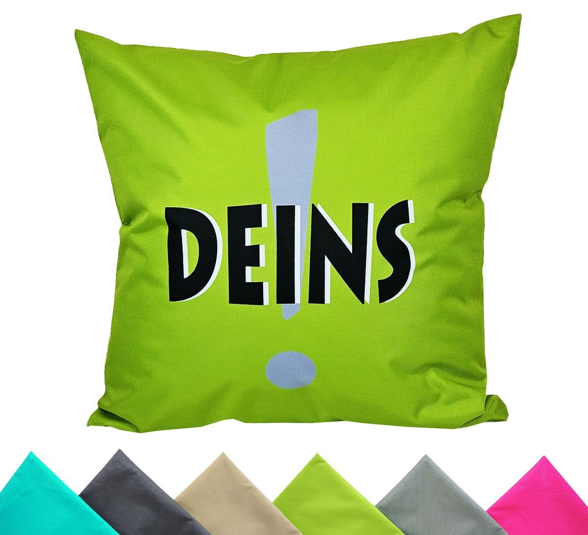 JACK Kissenbezüge 1x 50x50cm Motiv Outdoor Kissenhülle Bezug, (1 Stück), 1x Kissenhülle mit lustigen Motiven, wasserabweisend, Innen & Außen