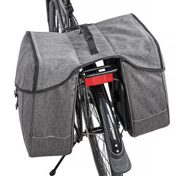 MidGard Gepäckträgertasche Premium Fahrrad-Doppeltasche für Gepäckträger, inkl. Regenschutzhülle