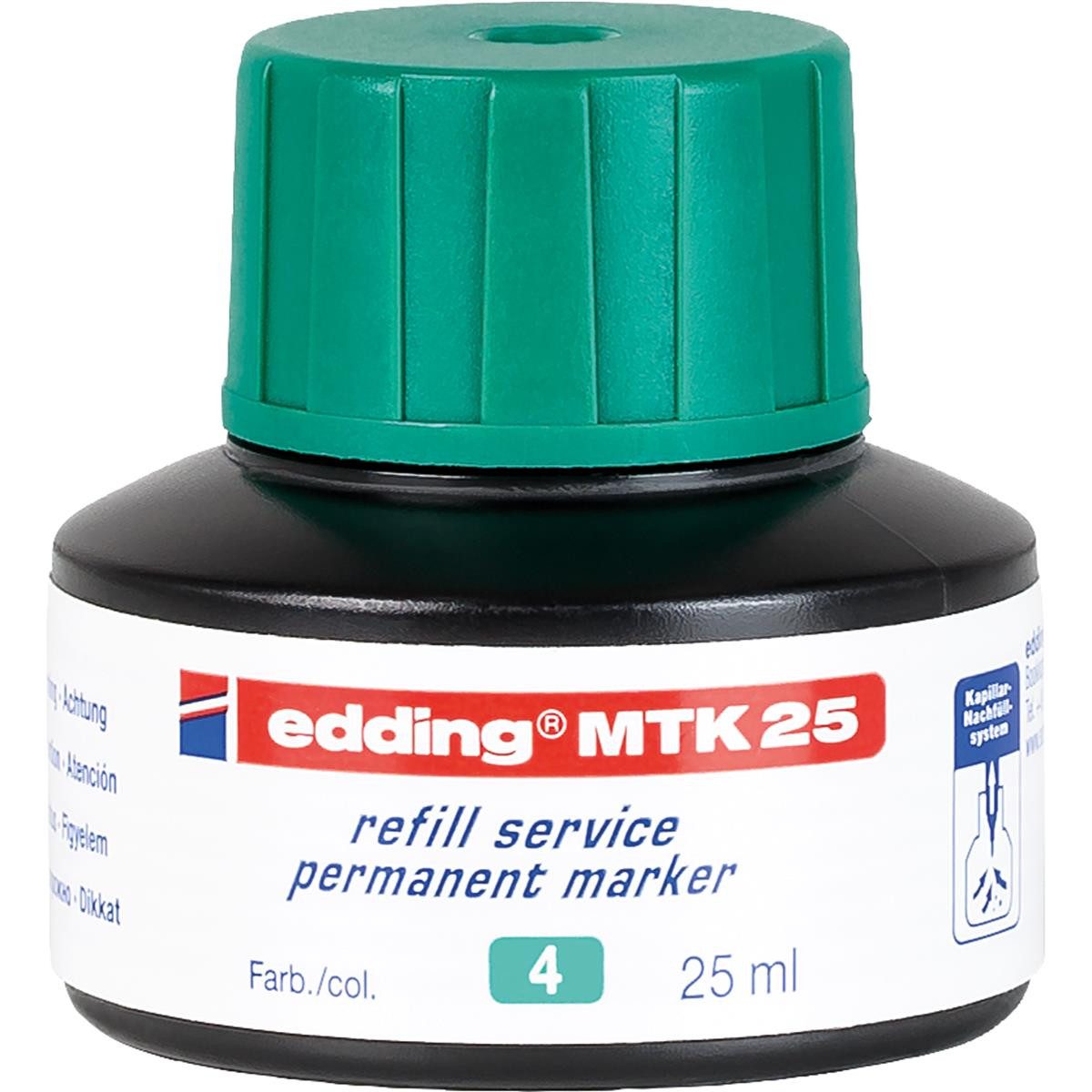edding Marker Nachfüllflasche grün