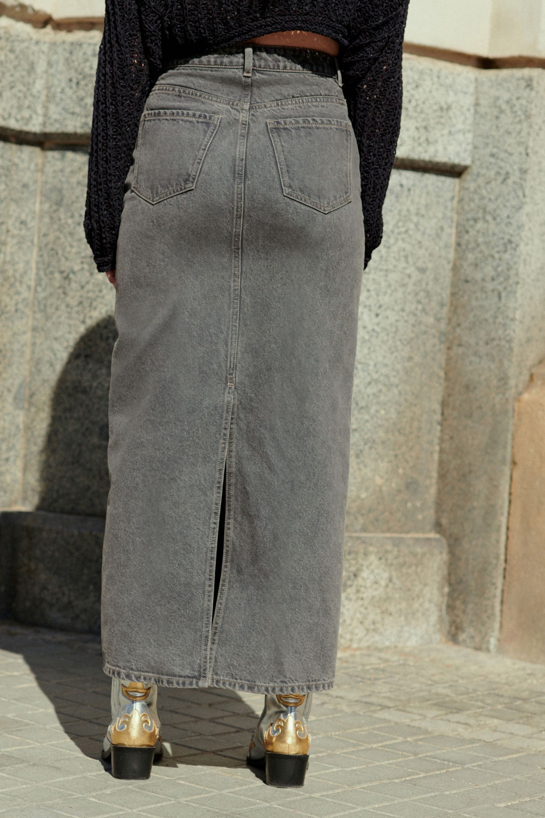 Next Jeansrock Denim-Maxirock (1-tlg) günstig online kaufen