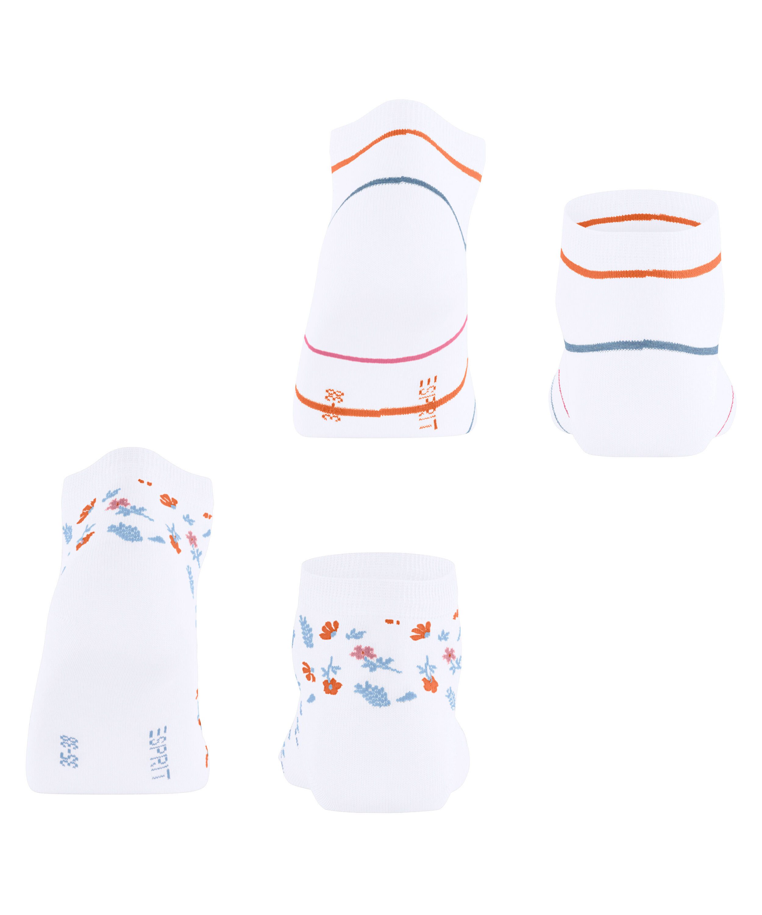 Esprit Sneakersocken Esprit Flowers & Stripes 2-Pack Damen (2-Paar)