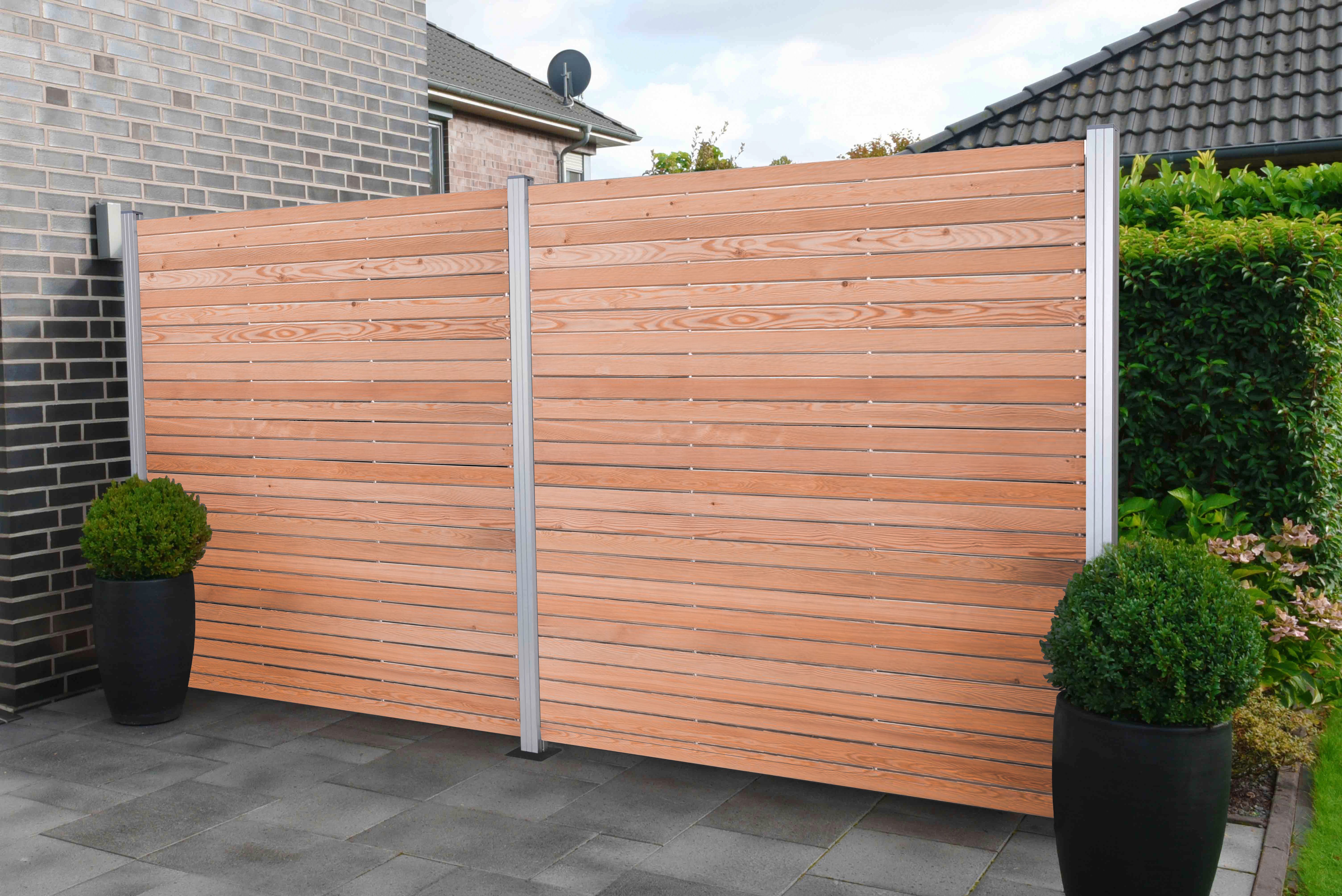 GartenLand Sichtschutzelement GARDING Rhombus Steckzaun aus Douglasie