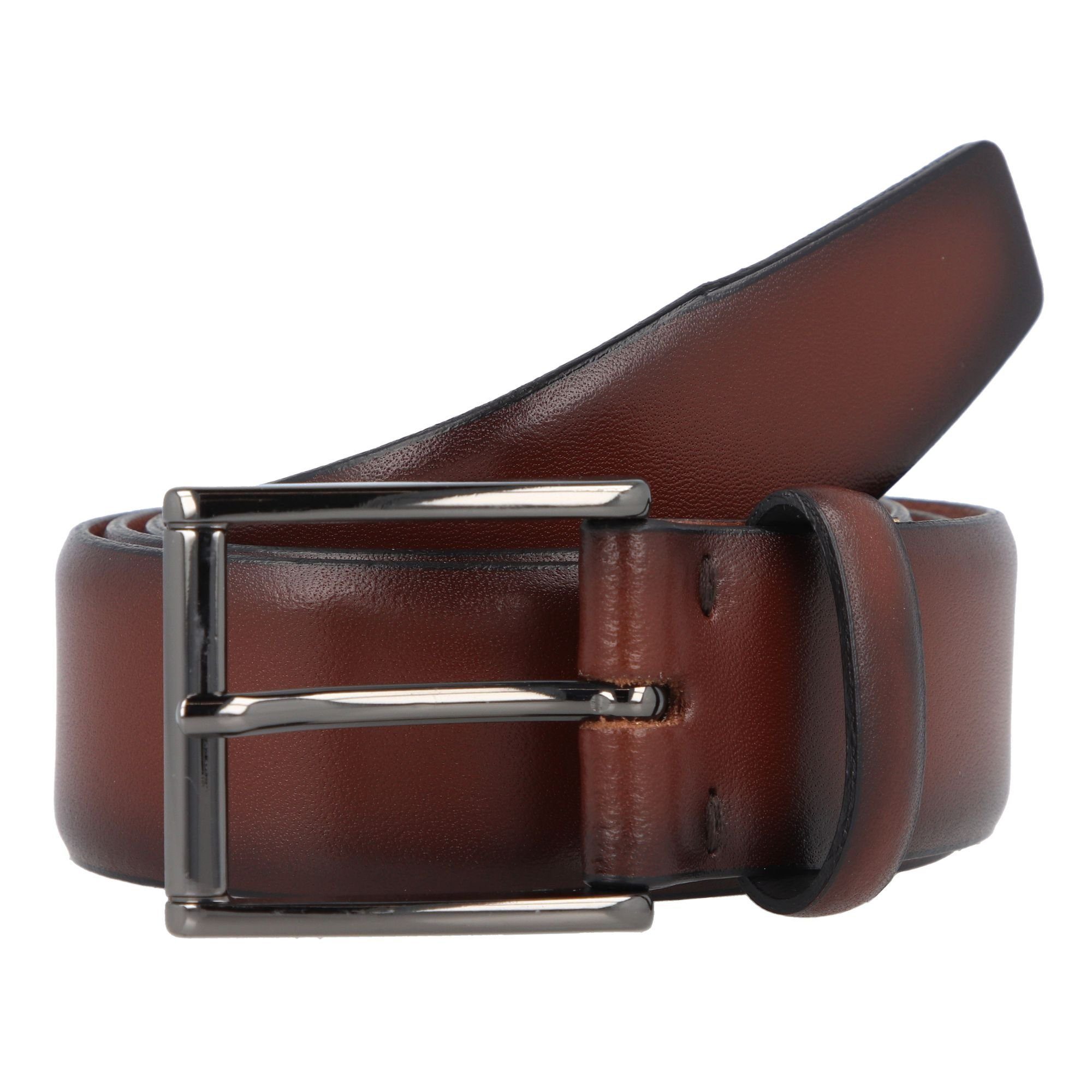 LLOYD Men’s Belts Ledergürtel Dornschließe brandy