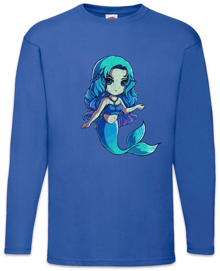 Langarmshirt Mermaid IV Langarm T-Shirt Tattoo Sailor Meerjungfrau Comic Anime