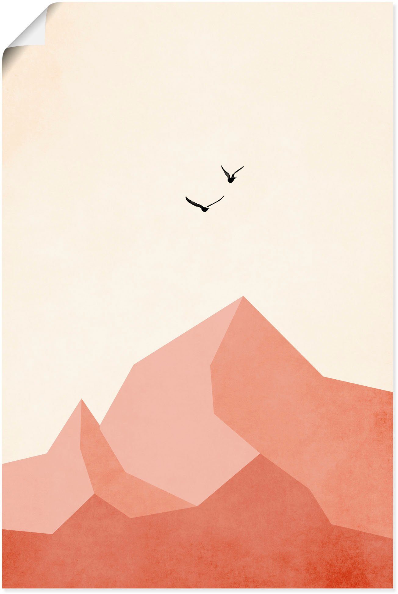 Artland Wandbild Zugspitze, EINS, Leinwandbild, Poster oder Wandaufkleber in Berge als versch. (1 Größen Alpenbilder St), & Alubild