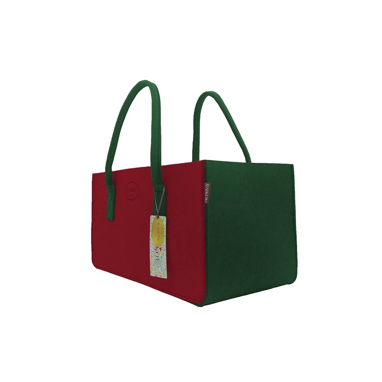 RAIKOU Einkaufsshopper Filztasche Kaminholztasche Spielzeugaufbewahrung 5 mm dicke Filze, für Einkaufs Kamin Holz Zeitungsholz Spielzeug