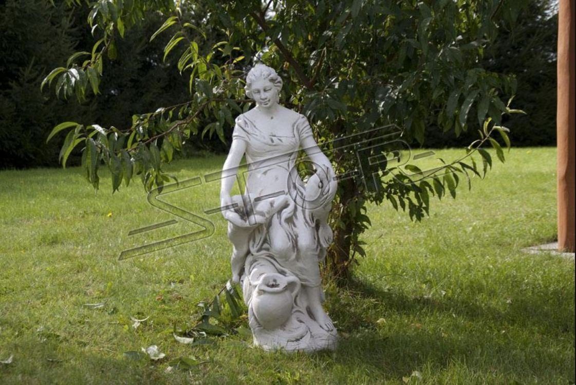 JVmoebel Skulptur Dekoration Figur Frau Garten Designer Figuren Skulptur Skulpturen Statue S101056